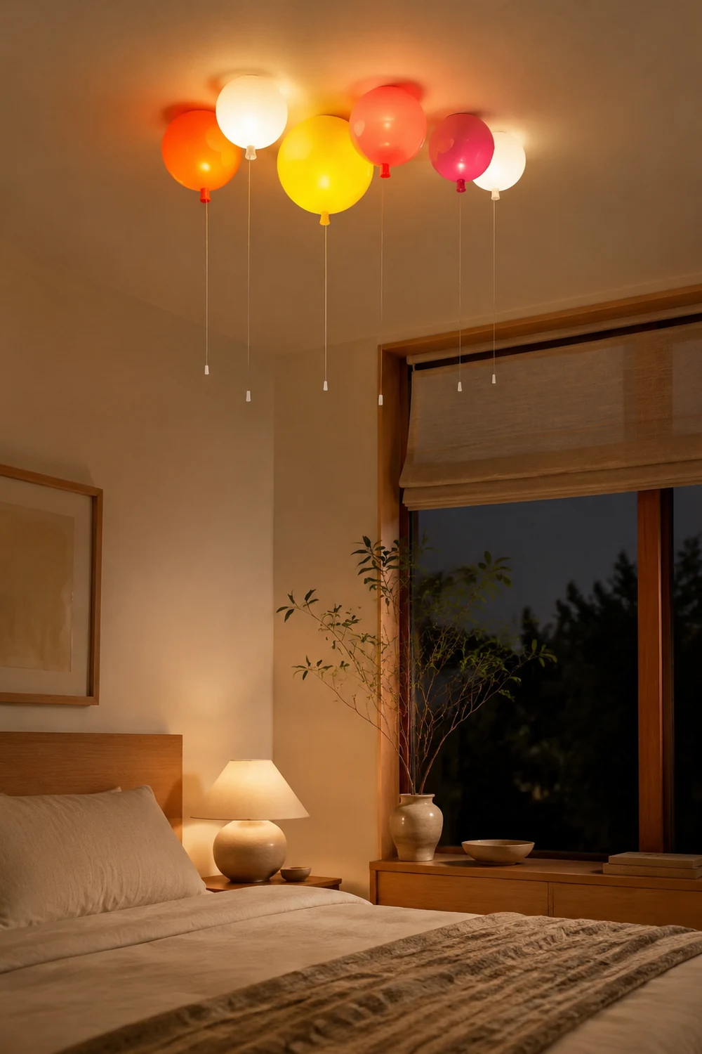 Fateh Ballon Flush Mount Deckenleuchte 5 Farbe, ∅20/25/30/35cm - Lumpaz