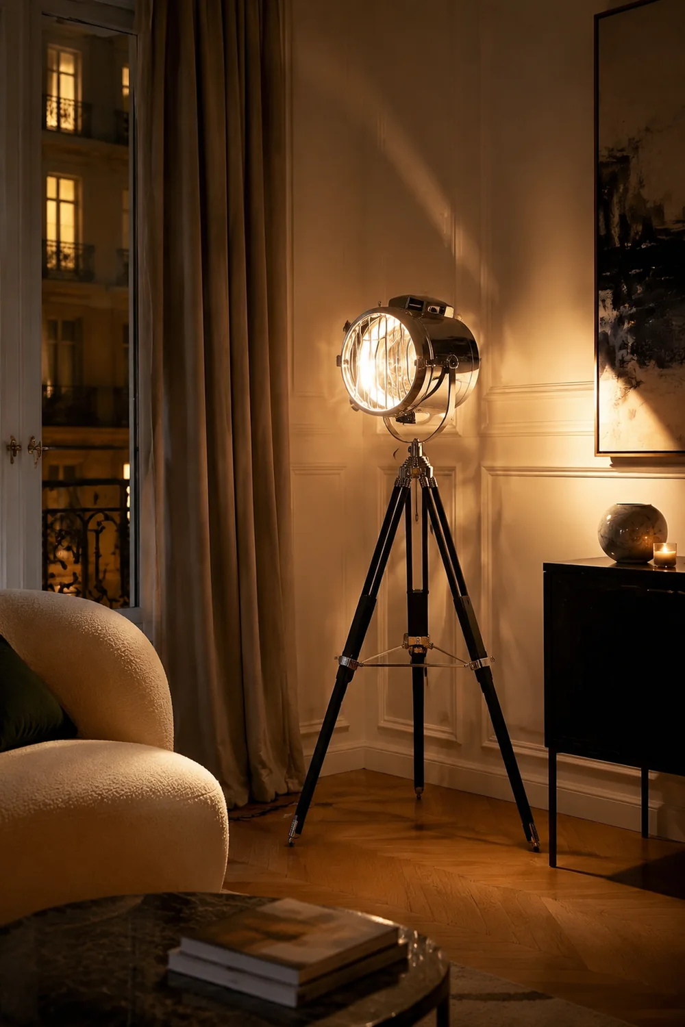 Salgado Searchlight Stativ Stehleuchte, 4 Farbe - Lumpaz