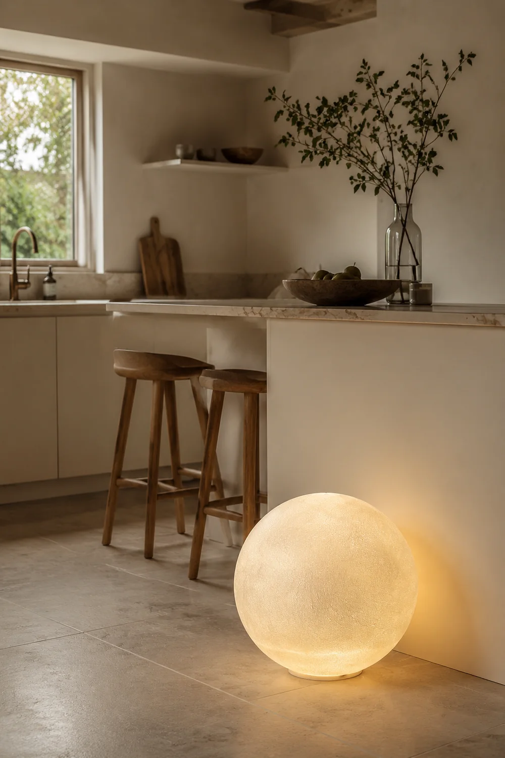 Elif Moon Stehleuchte, ∅25/40CM - Lumpaz