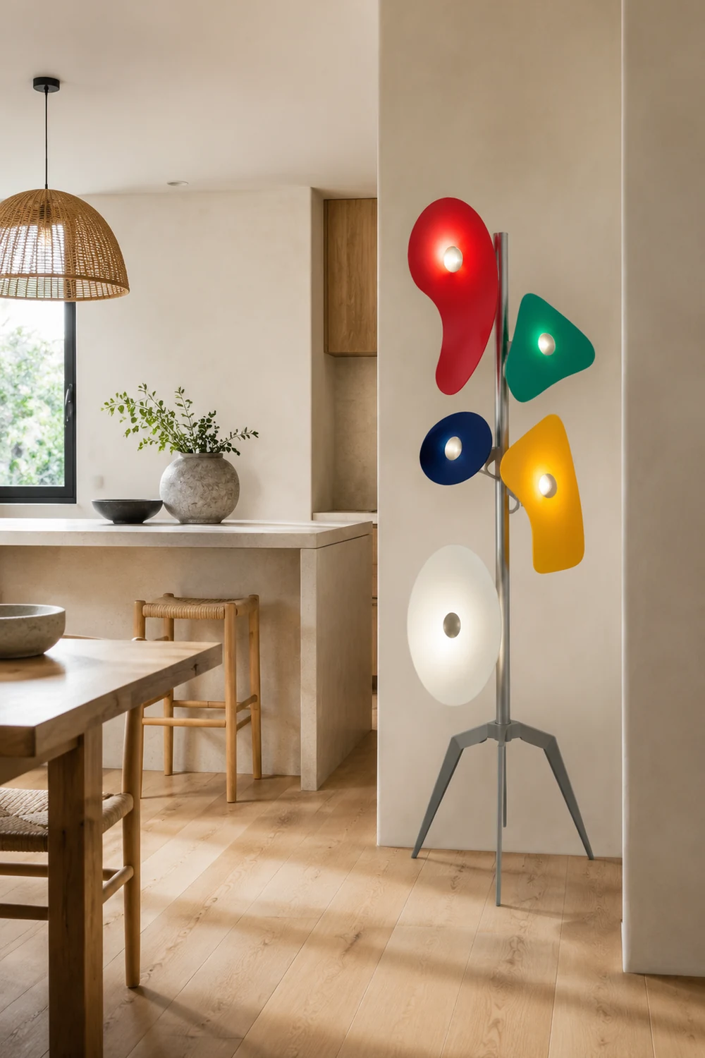 Morandi Bunte Stehlampe, ABS & Metall - Lumpaz