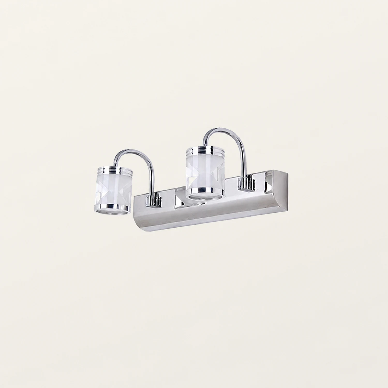 Leigh Spiegelfront Waschtisch-Wandleuchte, L 32/46/62CM - Lumpaz