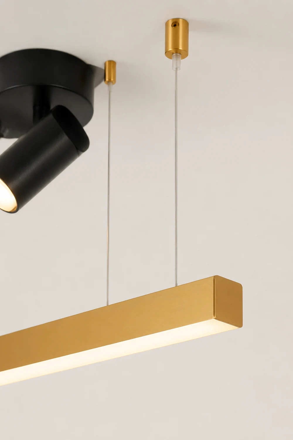 Aluminium Esszimmerleuchte Pendelleuchte Golden Nordic für Restaurant - Lumpaz