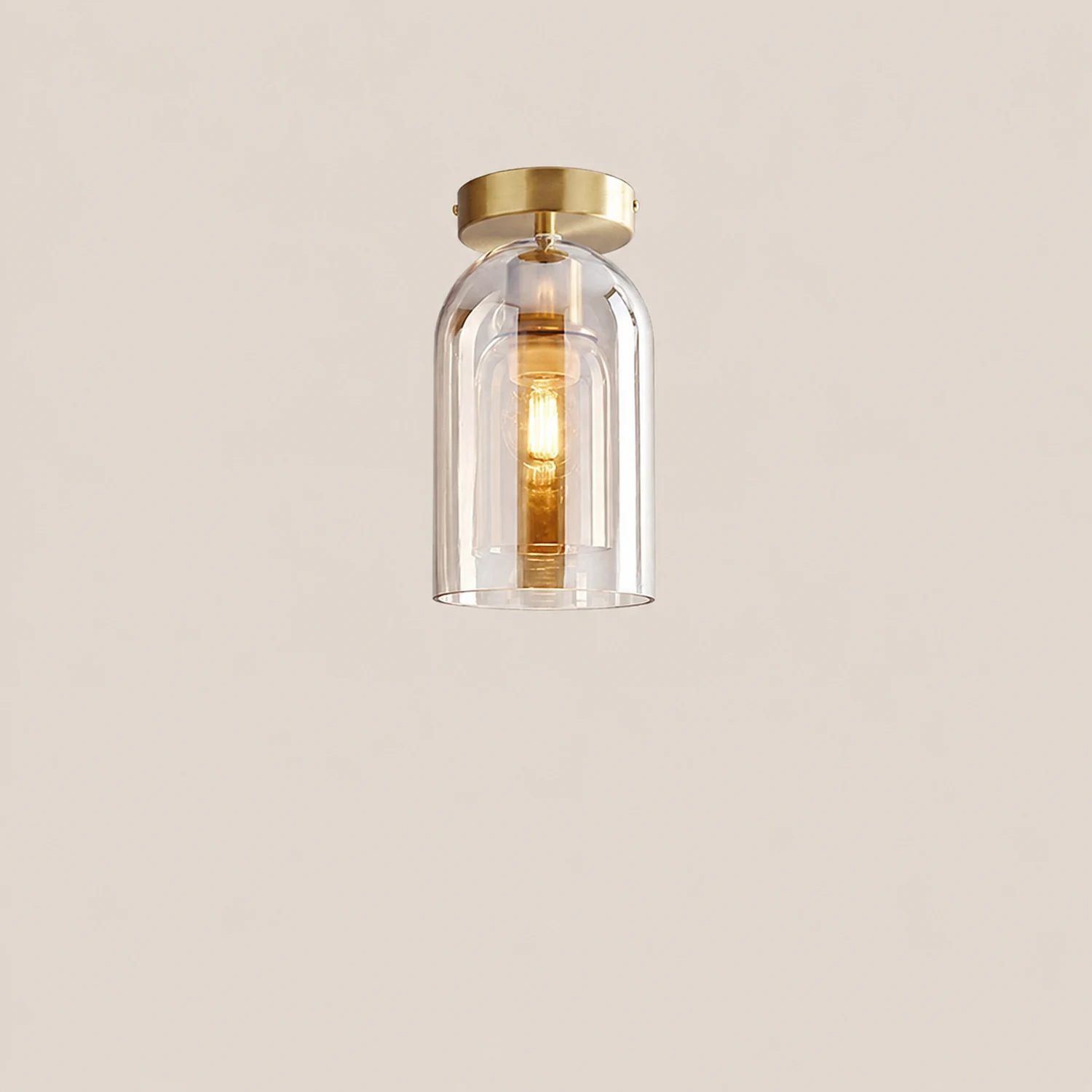 Sanna Deckenleuchte/Pendelleuchte 4 Stile Reines Kupfer&Glas - Lumpaz