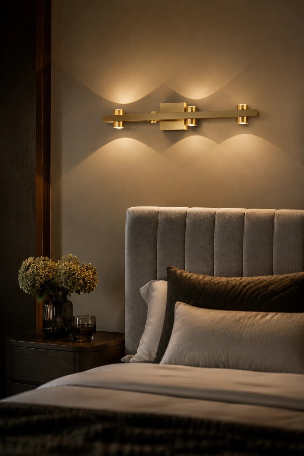 Freja Wandlampe Spiegelfront 2 Farbe & Stil, 2/3/4/6/8 Kopf - Lumpaz