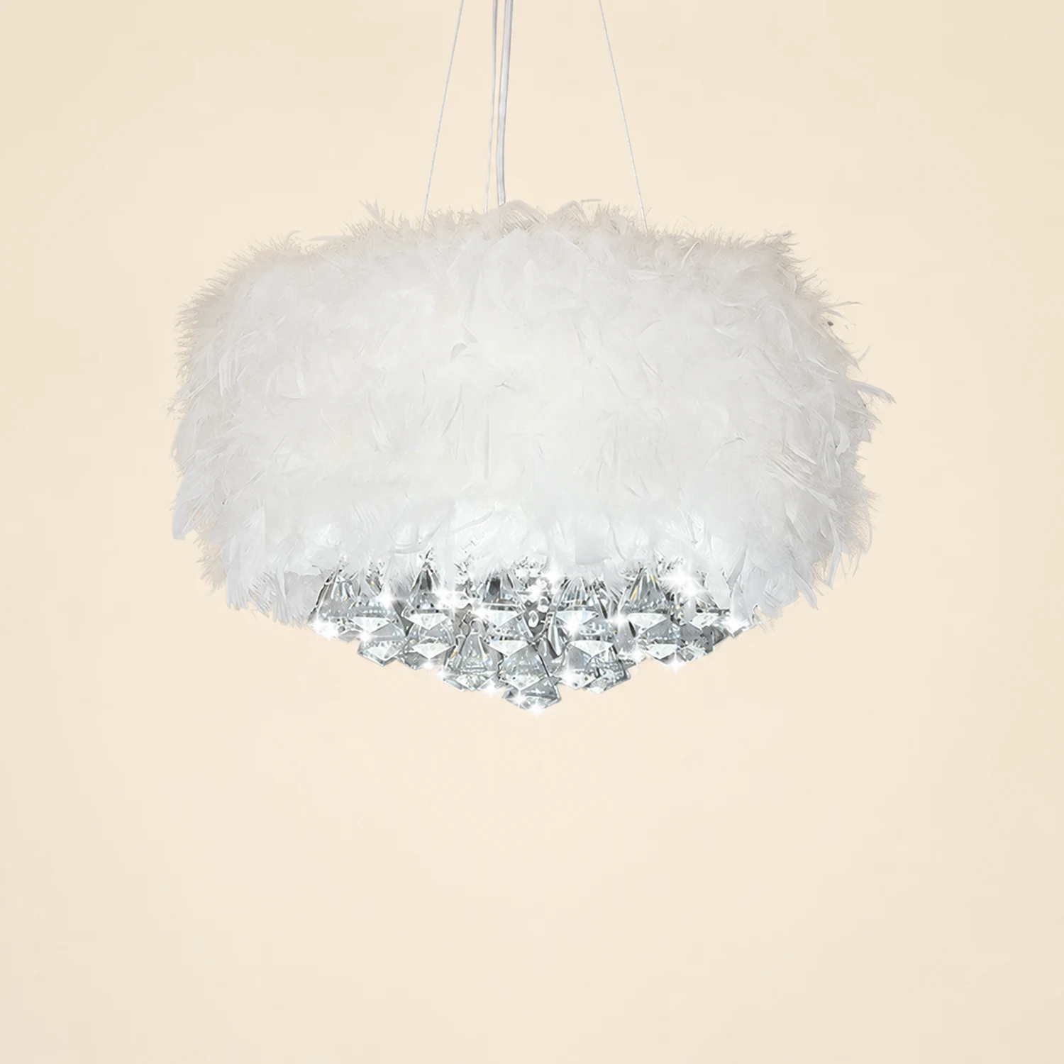 O'Moore Federkristall Pendelleuchte, ∅40/45/50/55cm - Lumpaz