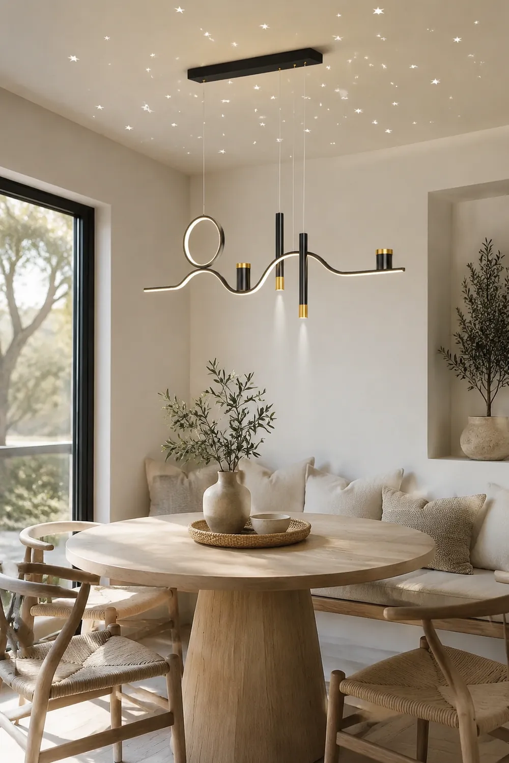Moderne Stern-Design LED Pendelleuchte für Esszimmer, Restaurant - Lumpaz