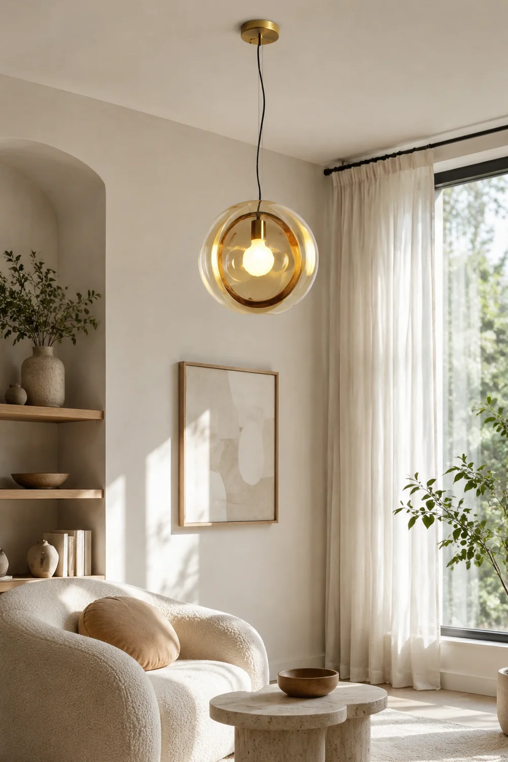 Hailie Pendelleuchte mit Design, 6 Farbe, ∅36CM - Lumpaz