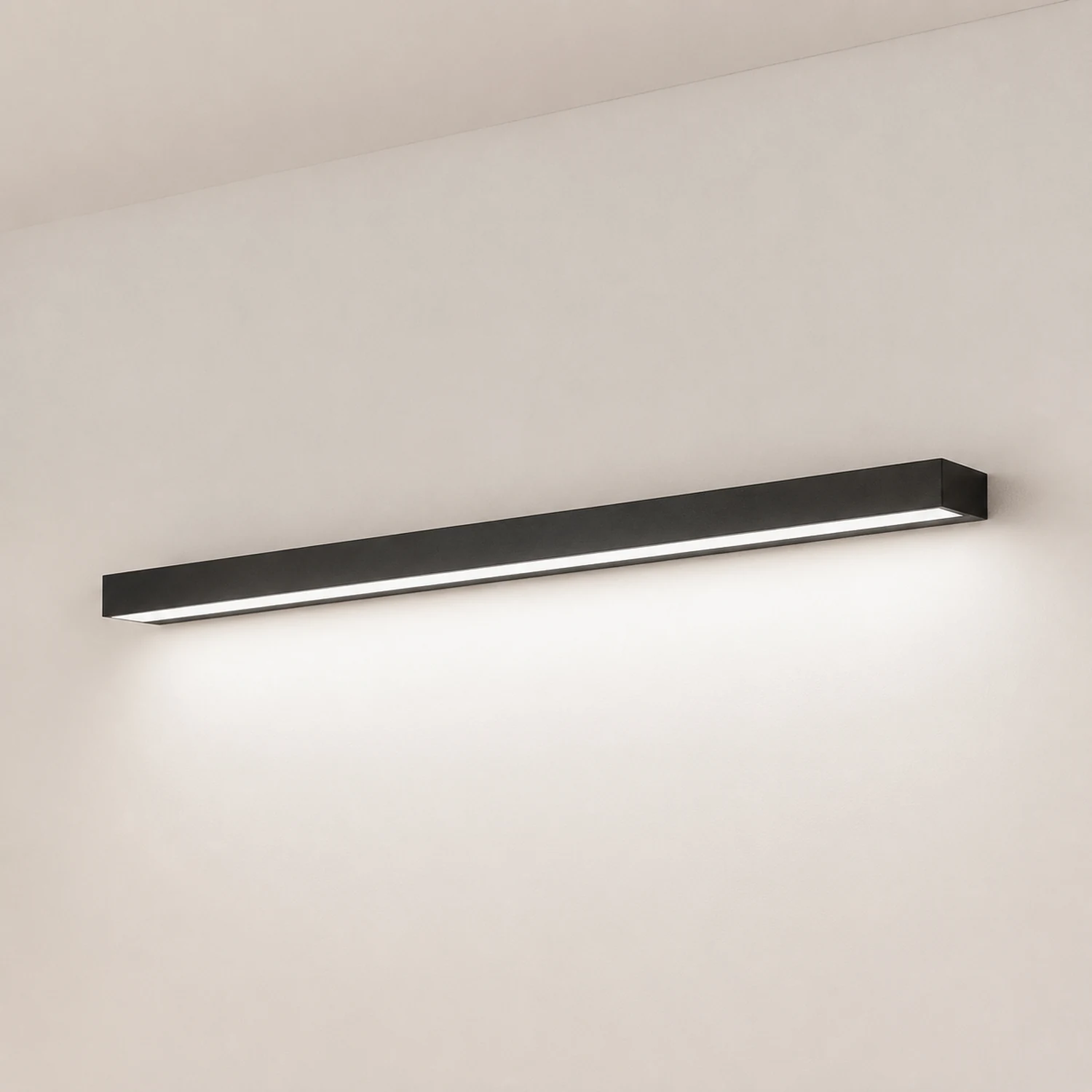 Edge Rechteckige Spiegelfront Wandleuchte, Aluminium, L 40/50/60/70CM - Lumpaz