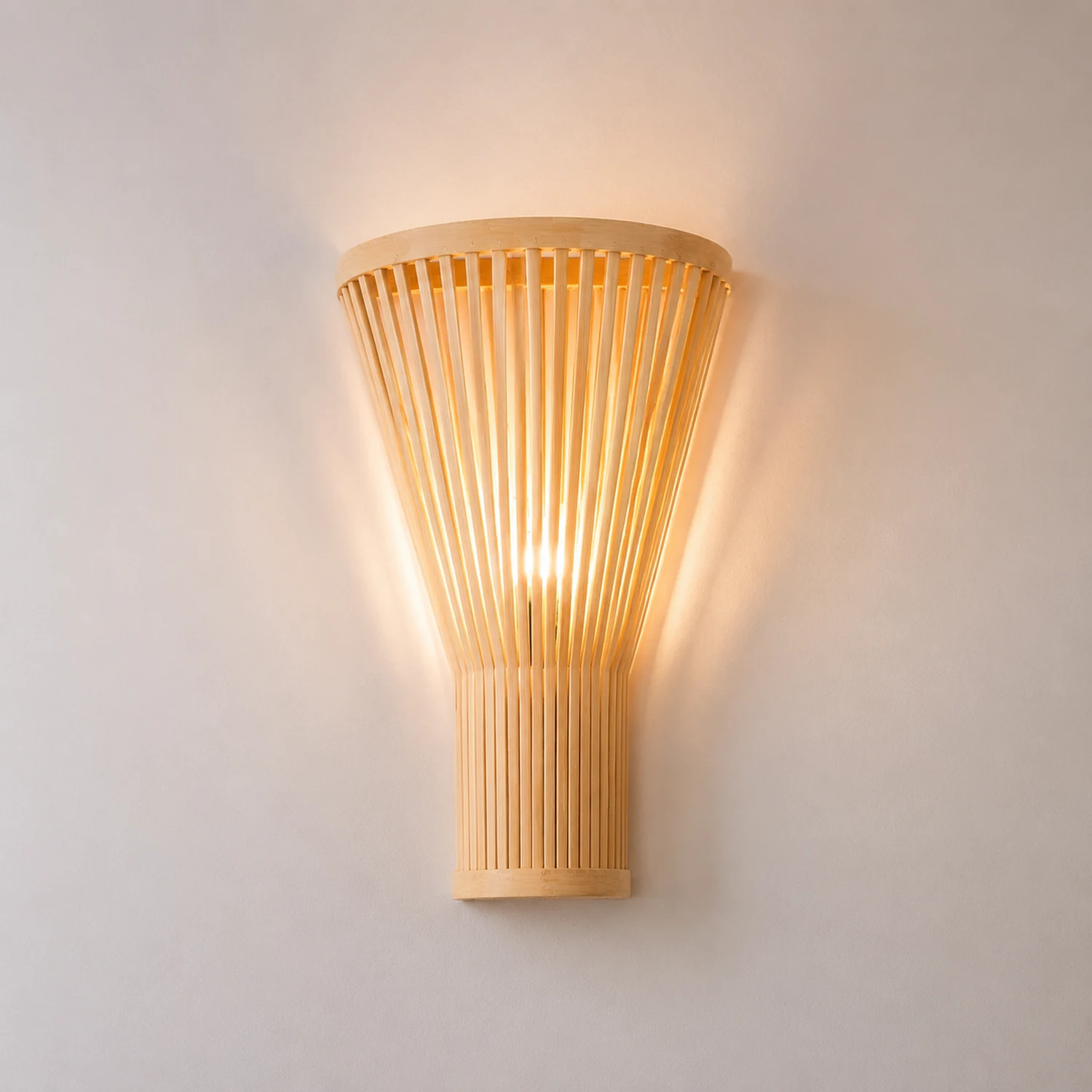 Muto Bamboo Weben Wandleuchte, 2 Stile - Lumpaz