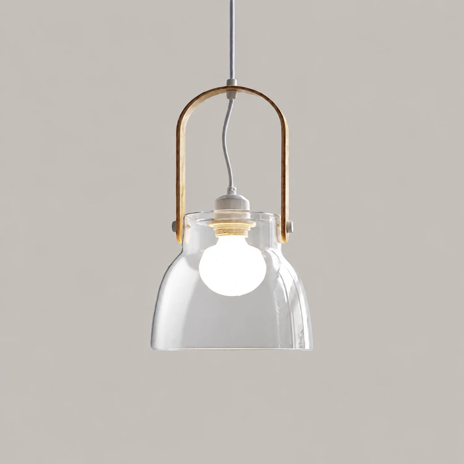 Hailie Glas Pendelleuchte, 3 Stile, ∅16/19/23CM - Lumpaz