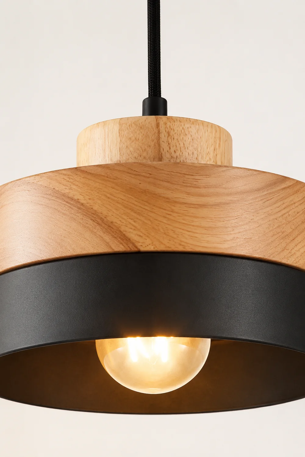 Morandi Pendelleuchte 2 Farbe&Stil, Metall&Holz - Lumpaz