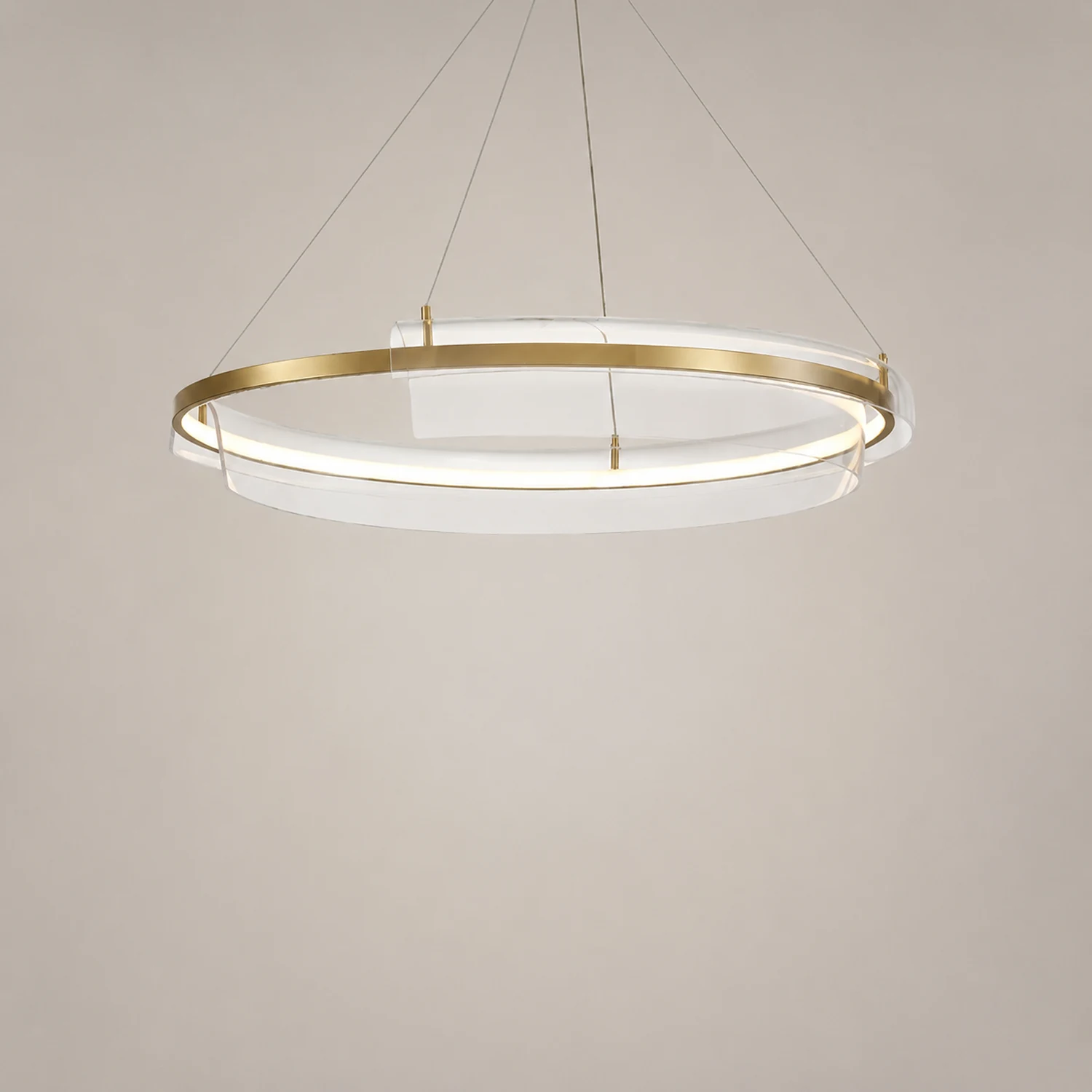 Arisha Pendelleuchte Farbe Temperatur Schaltbar 1/2 Ring, ∅50/75cm - Lumpaz
