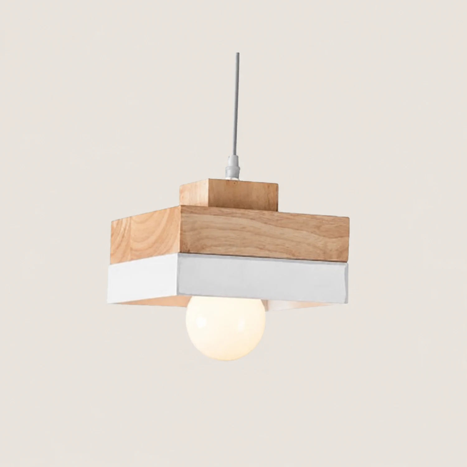 Morandi Pendelleuchte 2 Farbe&Stil, Metall&Holz - Lumpaz