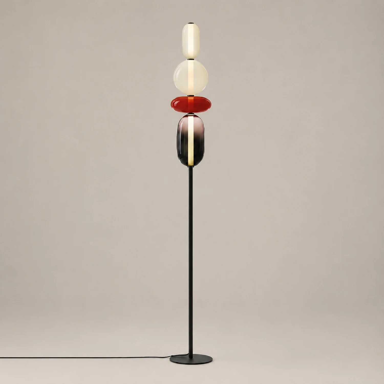 Morandi Stehleuchte, Metall & Glas - Lumpaz