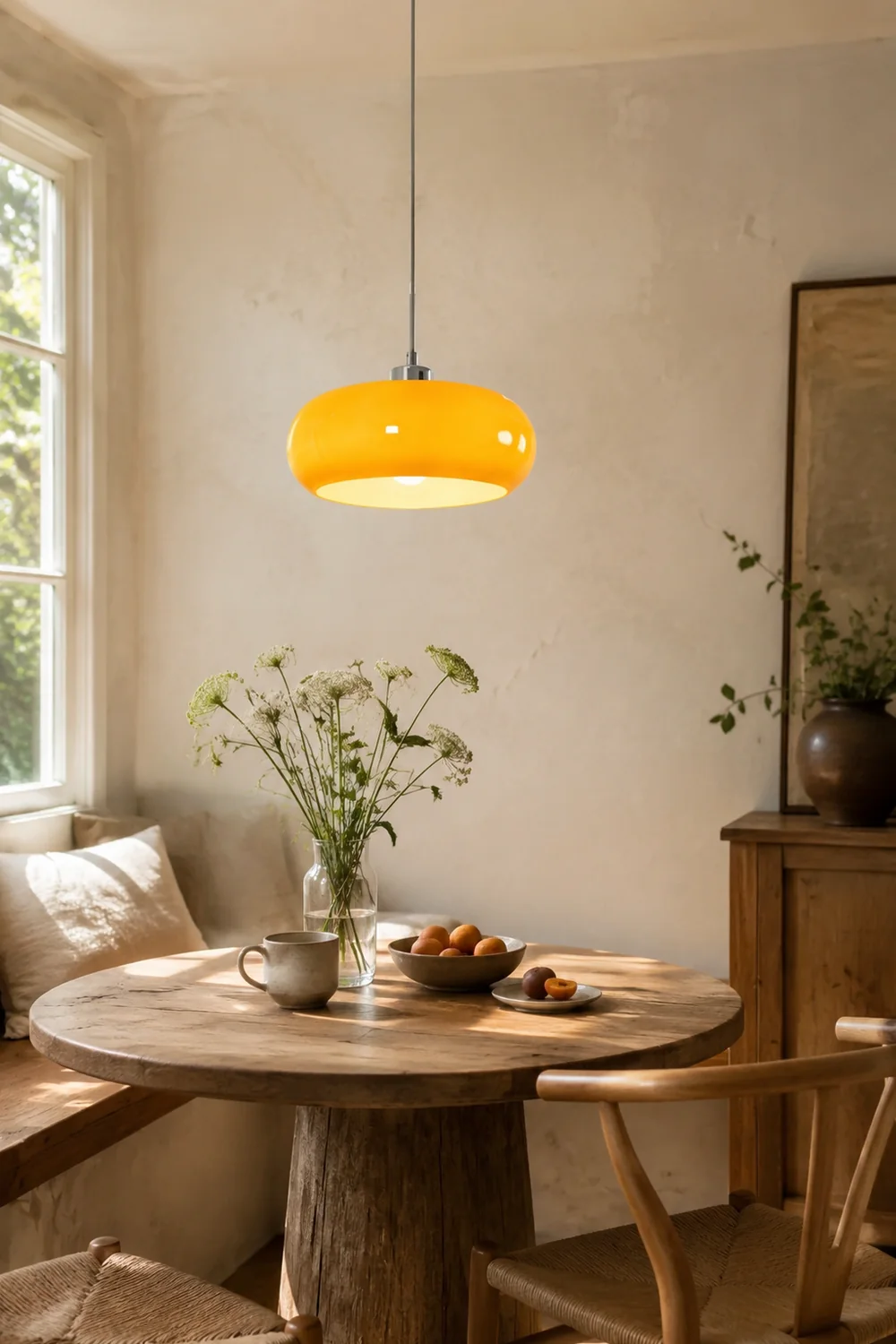 Hailie Brot Form Glas Pendelleuchte, 2 Farbe, ∅28CM - Lumpaz
