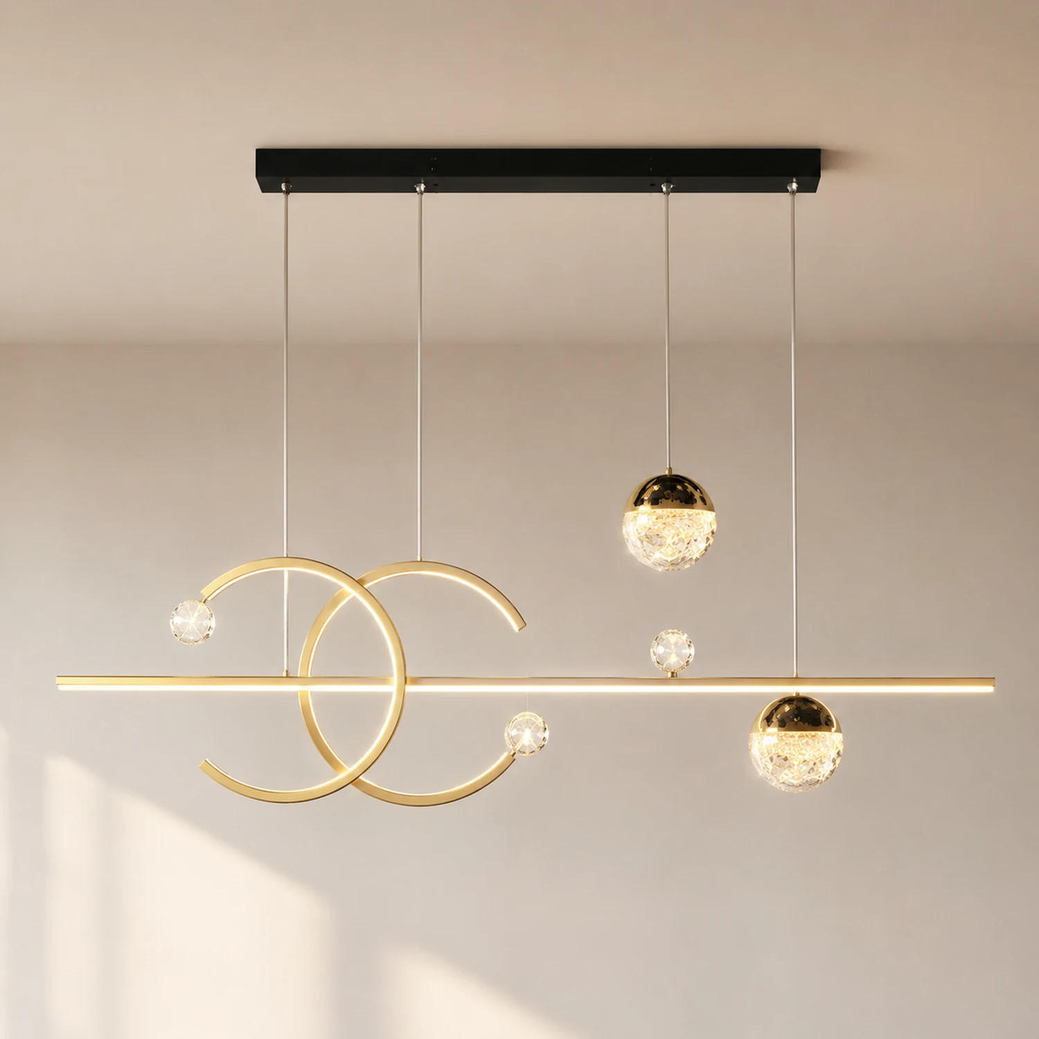 Madina Lineare LED Stern Pendelleuchte für Esszimmer - Lumpaz
