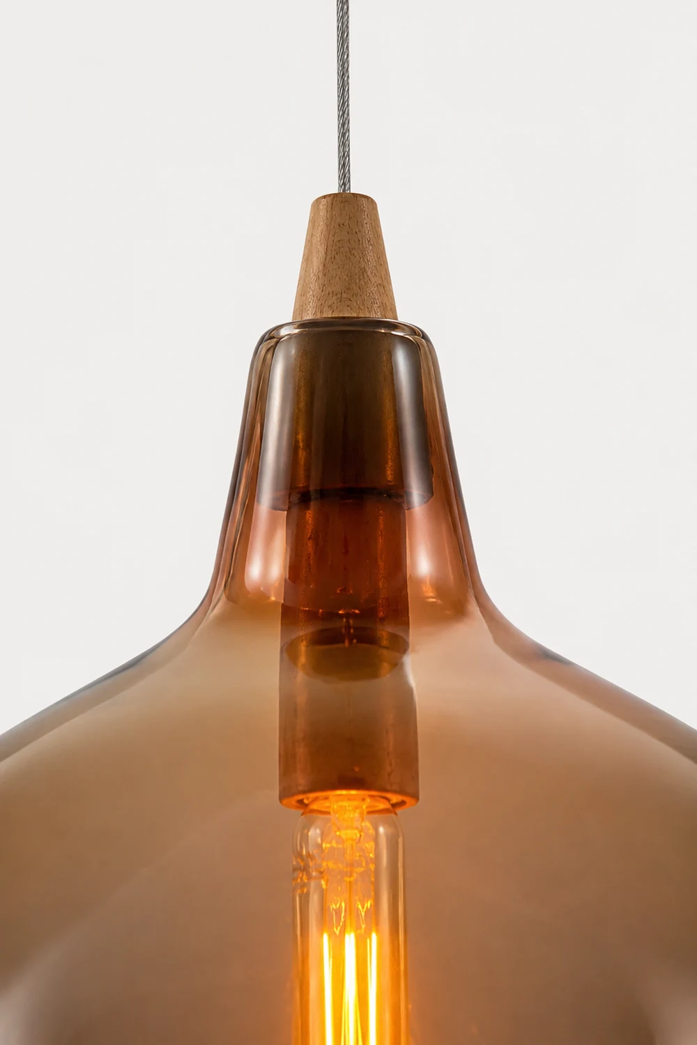 Hailie Pendelleuchte, Glas & Metall, ∅19/25/36CM - Lumpaz