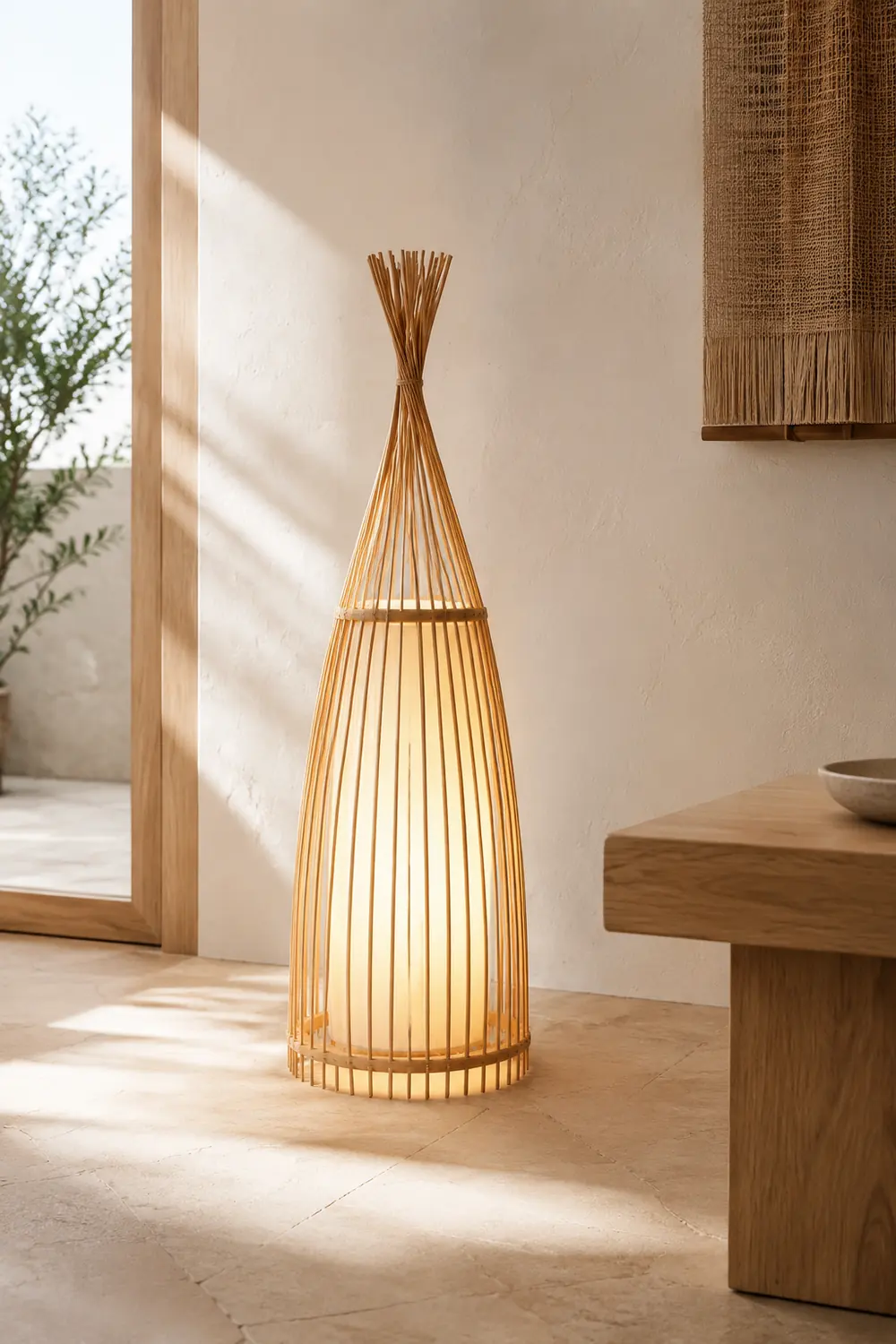 Ozawa Holz Stehleuchte, Höhe 90/120cm - Lumpaz