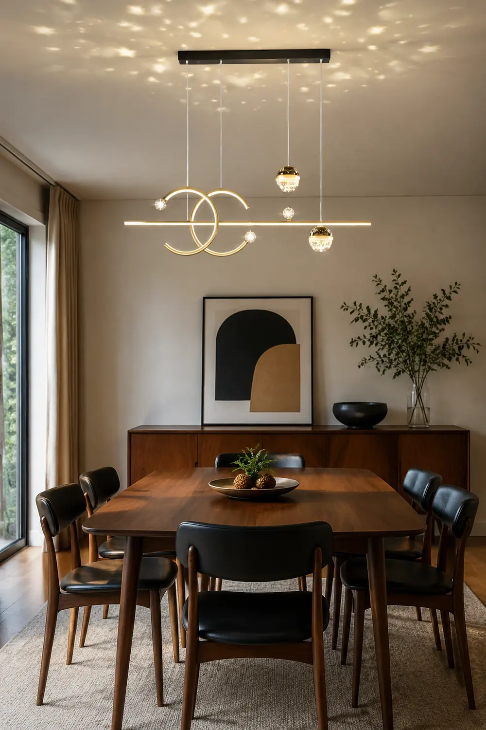 Madina Lineare LED Stern Pendelleuchte für Esszimmer - Lumpaz