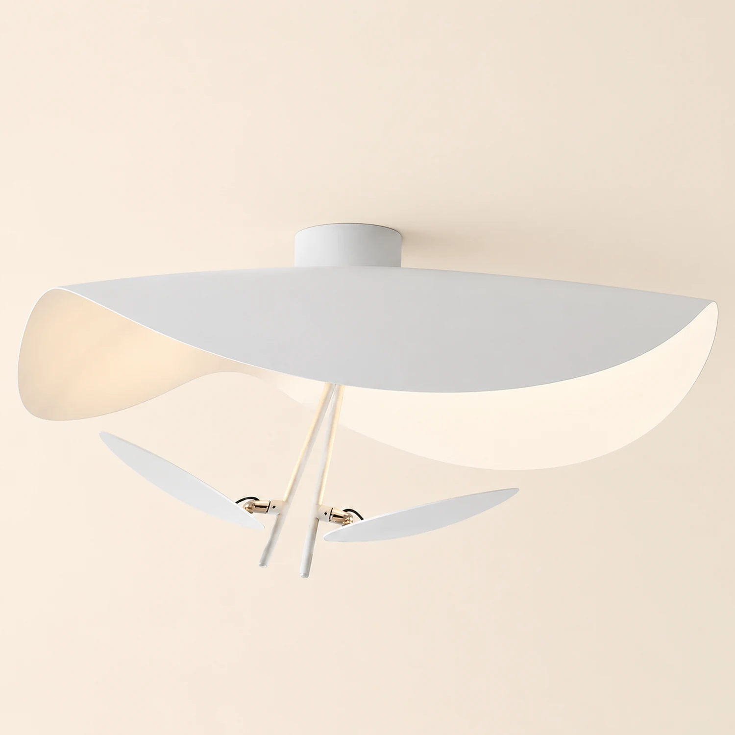 Eveline Pendelleuchte 2 Farben, Goldfolie, ∅40/60/80CM - Lumpaz