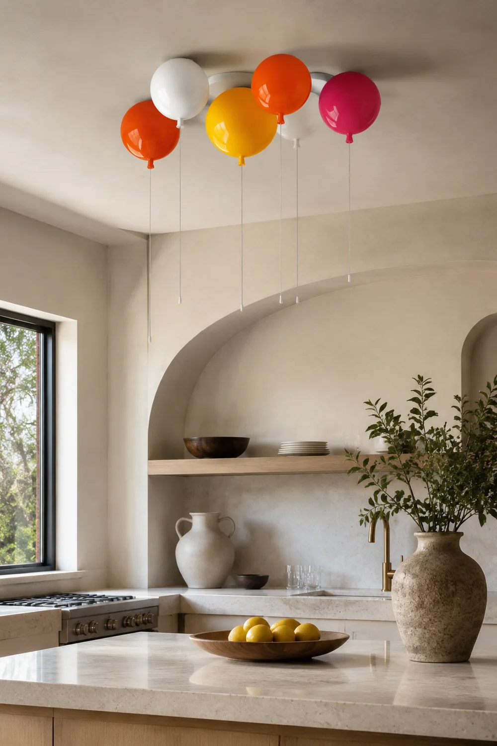 Fateh Ballon Flush Mount Deckenleuchte 5 Farbe, ∅20/25/30/35cm - Lumpaz