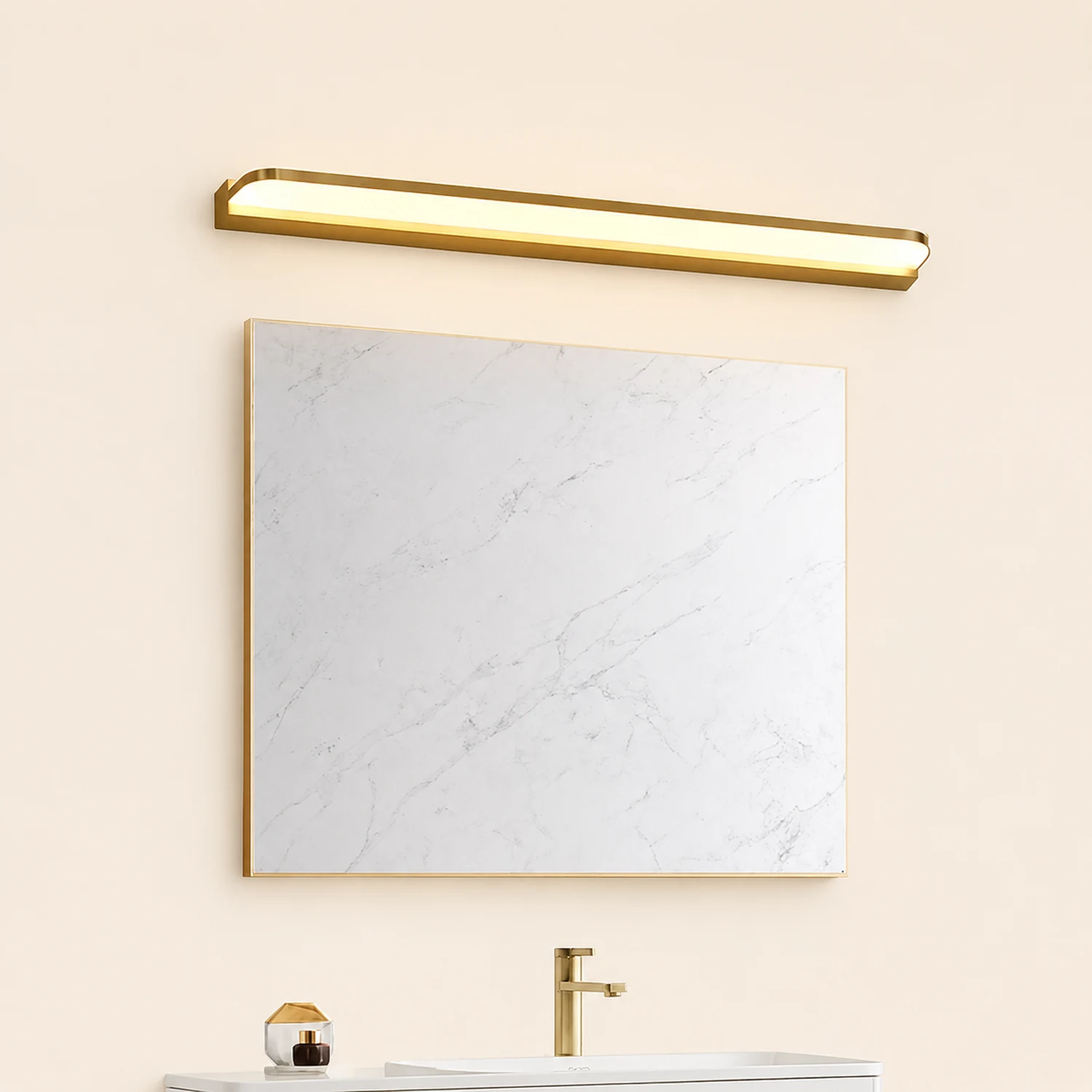 Leigh Wandlampe Spiegelfront 3 Farbe, 42/52/62/72/92/112cm - Lumpaz