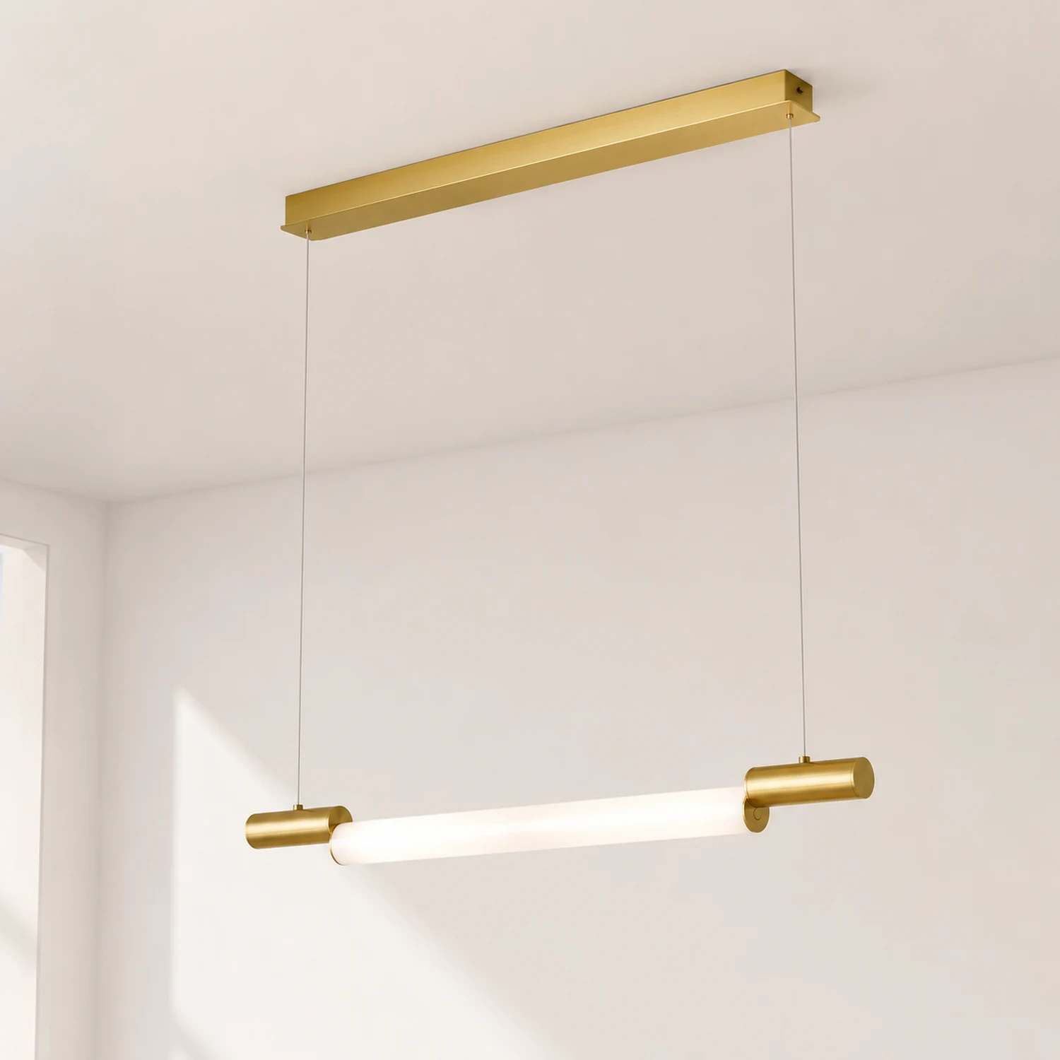 Edge Pendelleuchte, Aluminium & PVC, L 120CM - Lumpaz