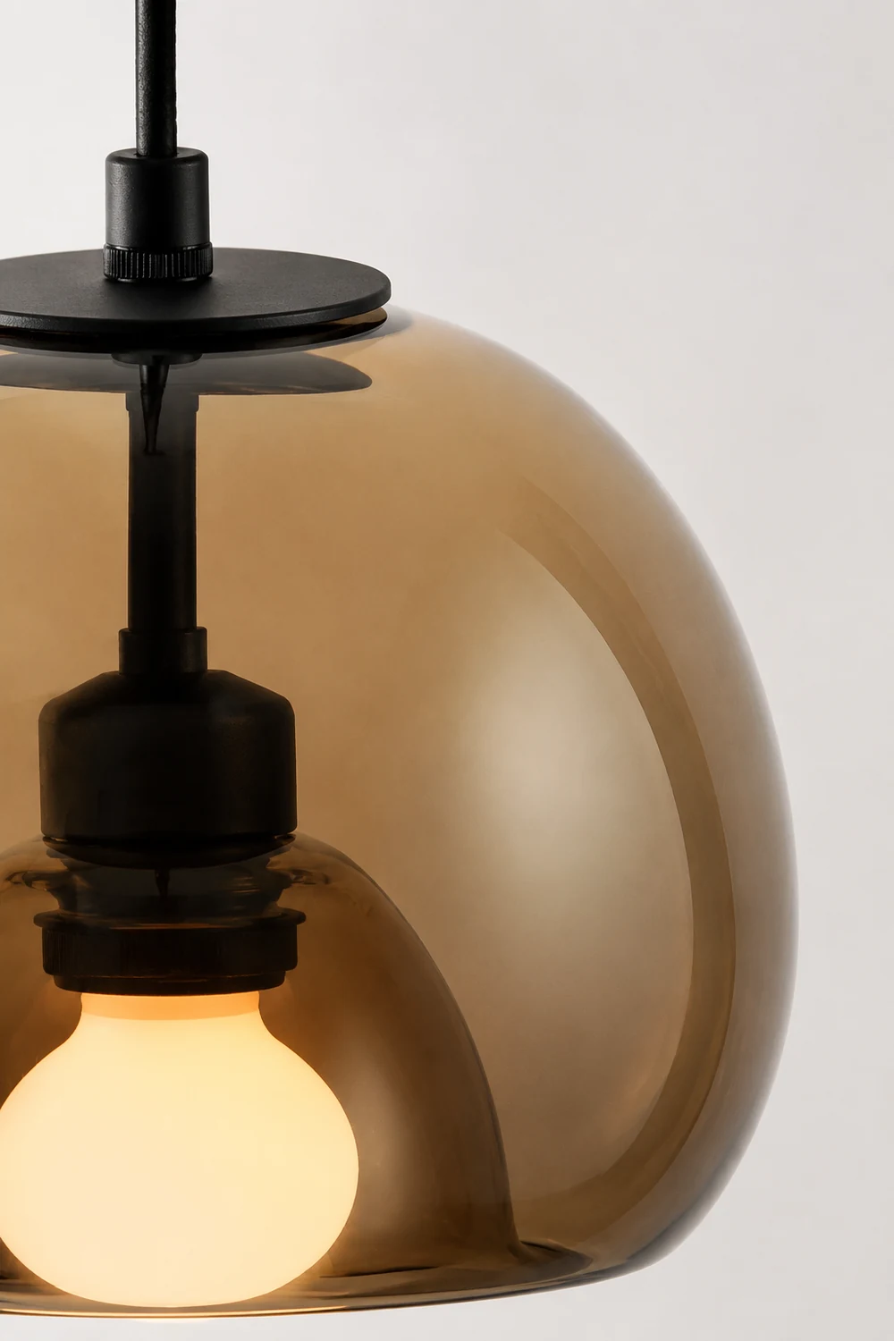 Hailie Glas-Pendelleuchte, 2 Farbe, ∅25CM - Lumpaz