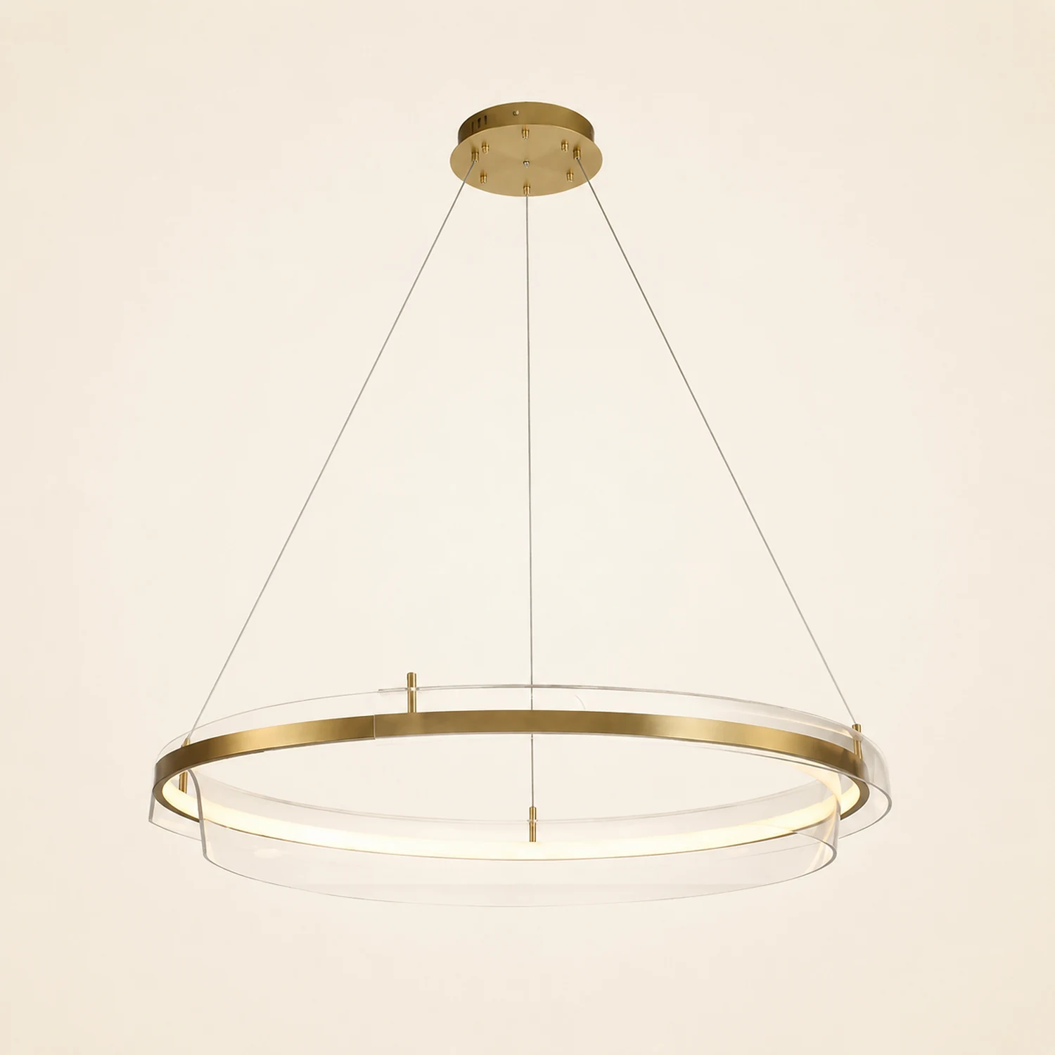 Arisha Pendelleuchte Farbe Temperatur Schaltbar 1/2 Ring, ∅50/75cm - Lumpaz
