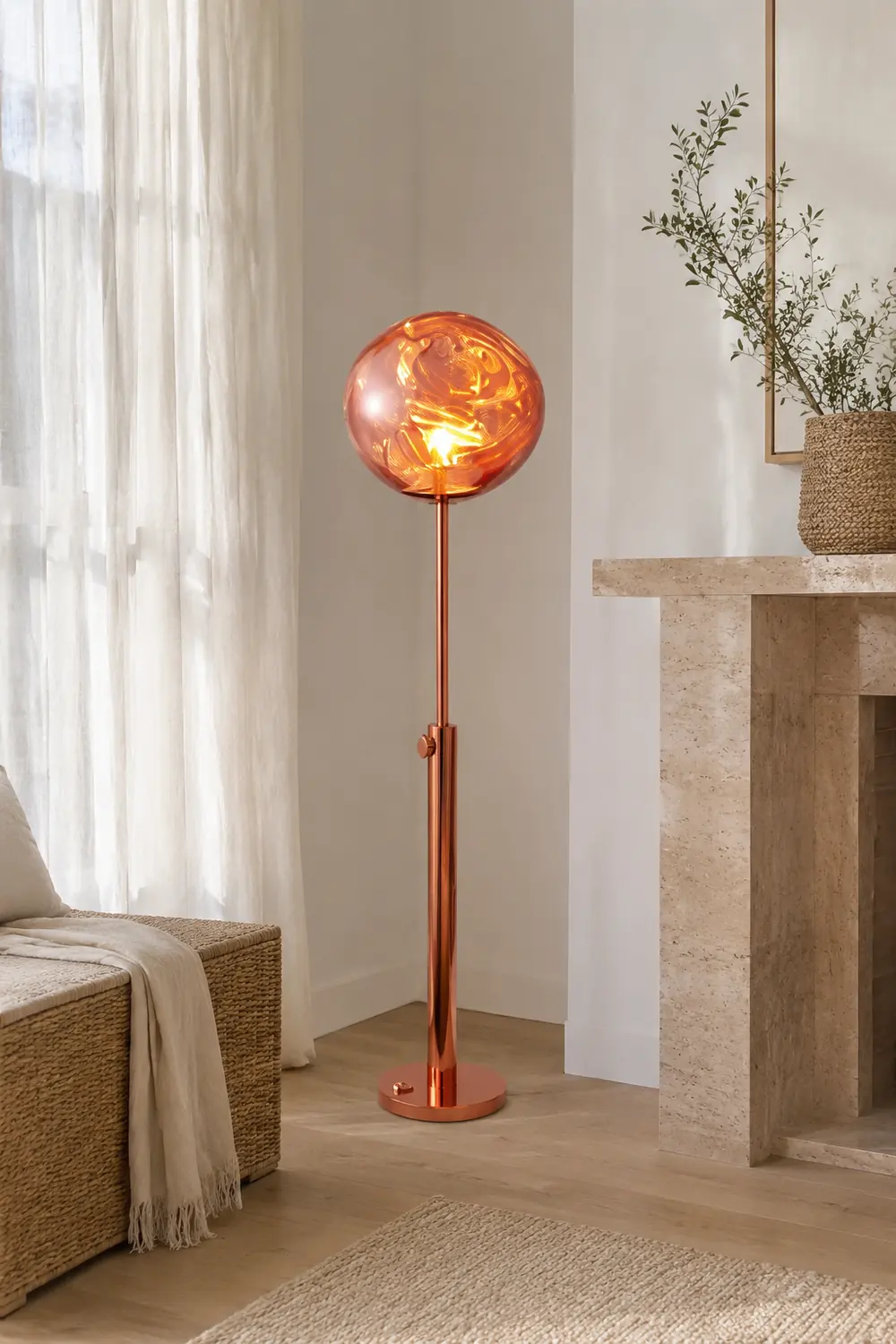 Mirza Stehleuchte, 3 Farben, ∅38CM - Lumpaz