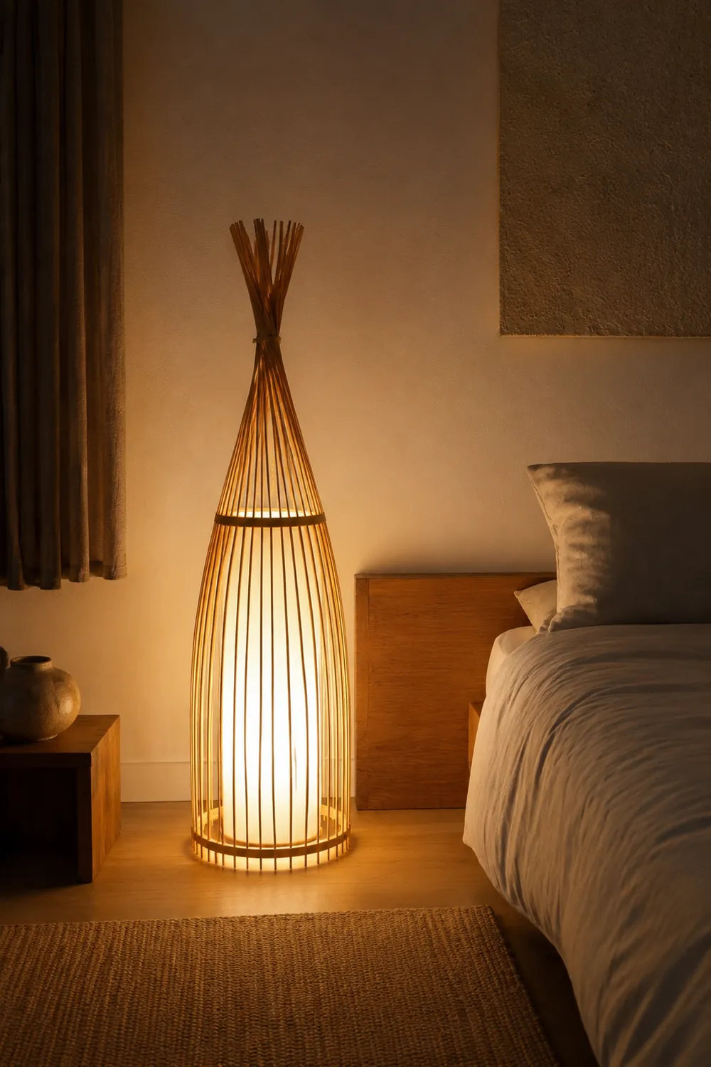 Ozawa Holz Stehleuchte, Höhe 90/120cm - Lumpaz