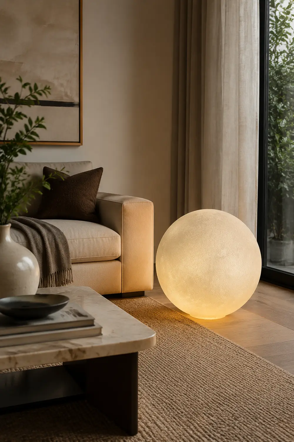 Elif Moon Stehleuchte, ∅25/40CM - Lumpaz