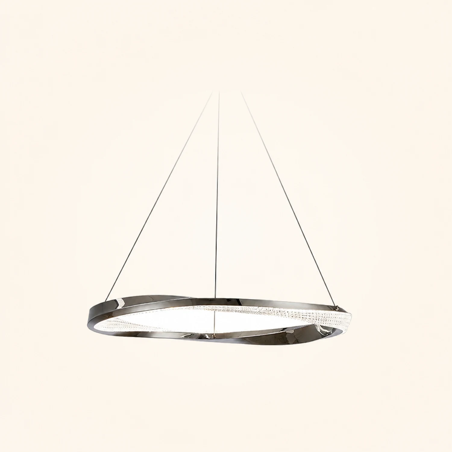 Arisha Pendelleuchte Fernsteuerung Dimmbar 1/2 Ring, ∅60/80cm - Lumpaz