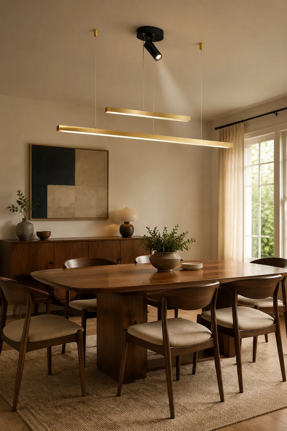 Aluminium Esszimmerleuchte Pendelleuchte Golden Nordic für Restaurant - Lumpaz
