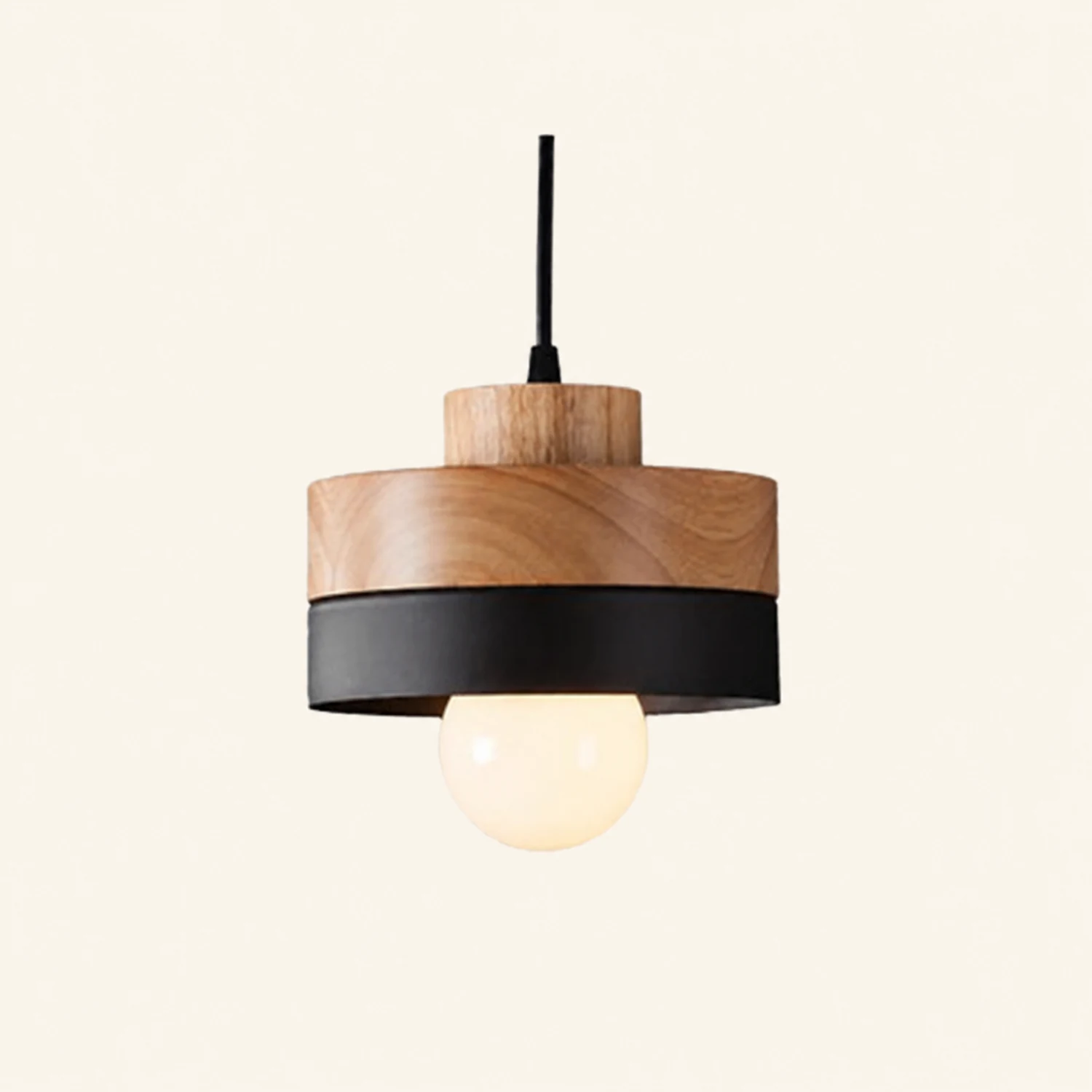 Morandi Pendelleuchte 2 Farbe&Stil, Metall&Holz - Lumpaz