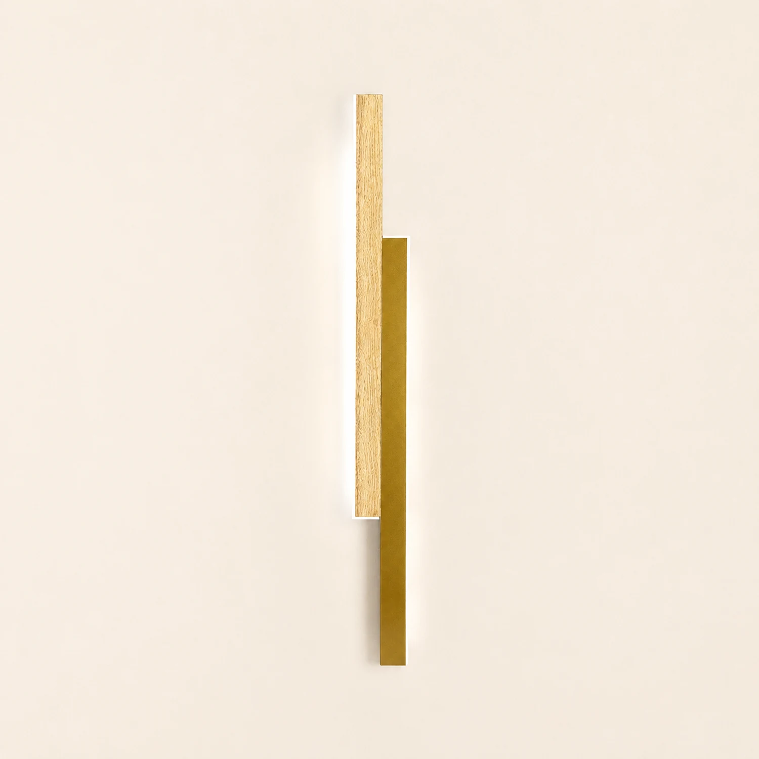 Ozawa Doppellinie Wandleuchte aus Holz, L40/60/100CM - Lumpaz