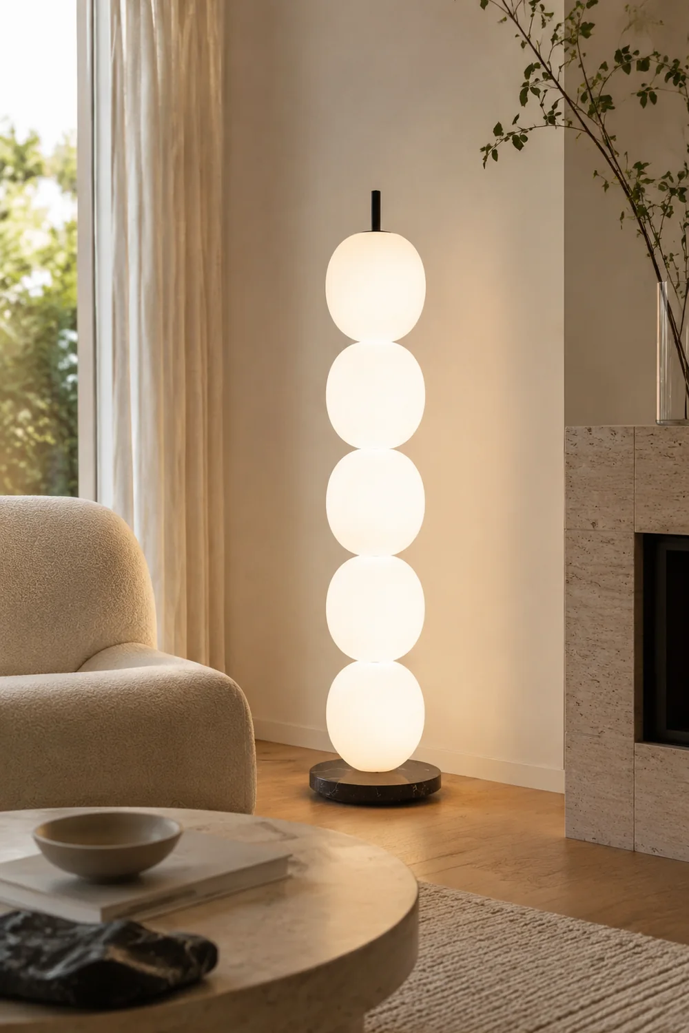 Valentina Floor Lamp, 5 Buds - Lumpaz