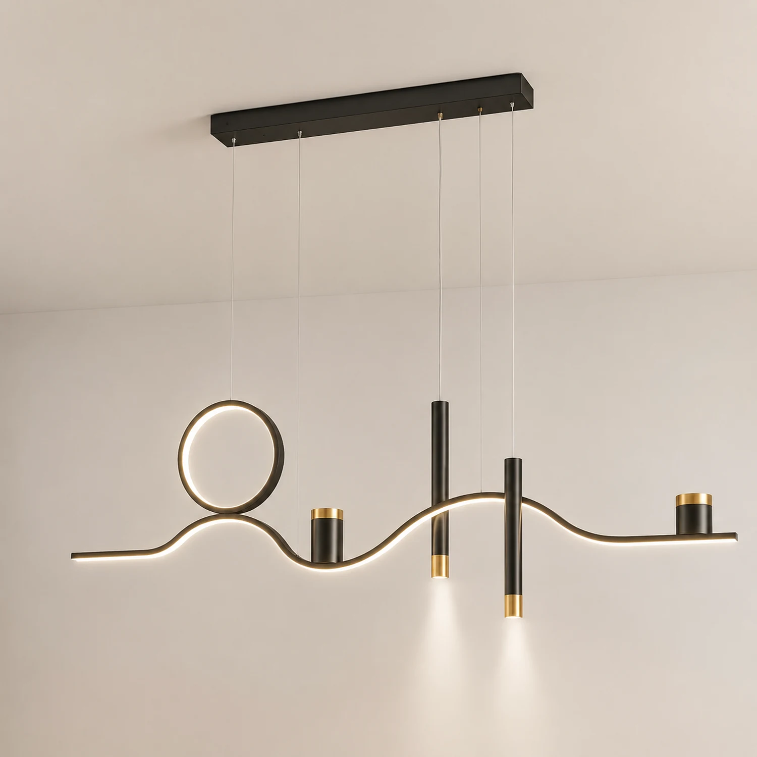 Moderne Stern-Design LED Pendelleuchte für Esszimmer, Restaurant - Lumpaz