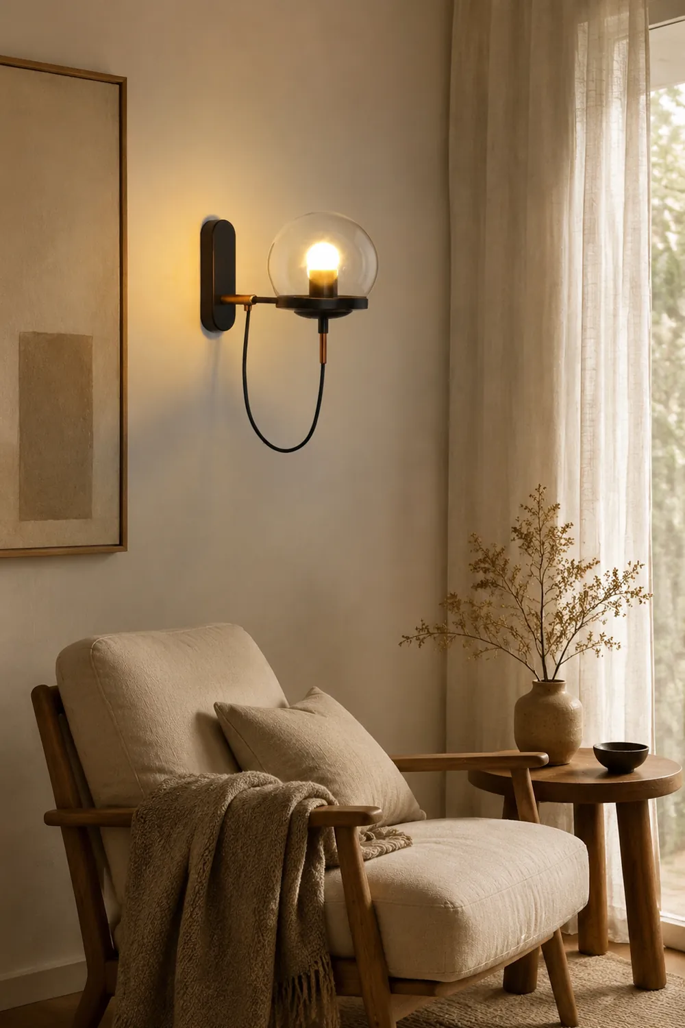 Retro-Metall-LED-Birnen-Wandleuchte - Lumpaz
