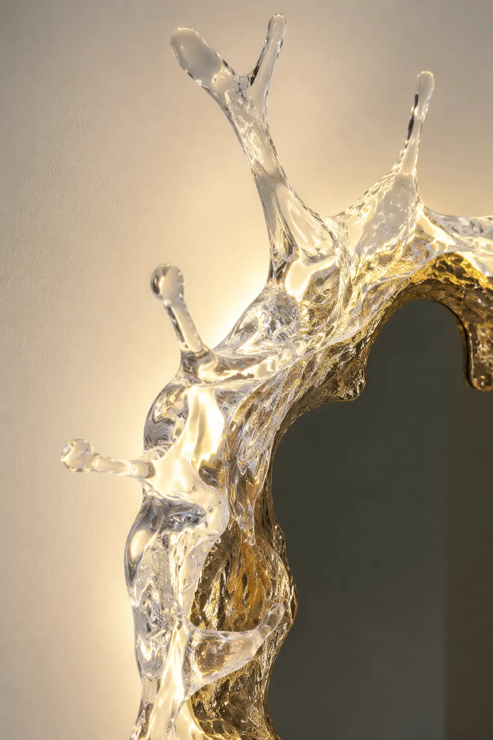 Kristy Wandlampe Wasserrippel Spiegel Licht Farbtemperatur umschaltbar, 2 Farbe, 45/66/88CM - Lumpaz