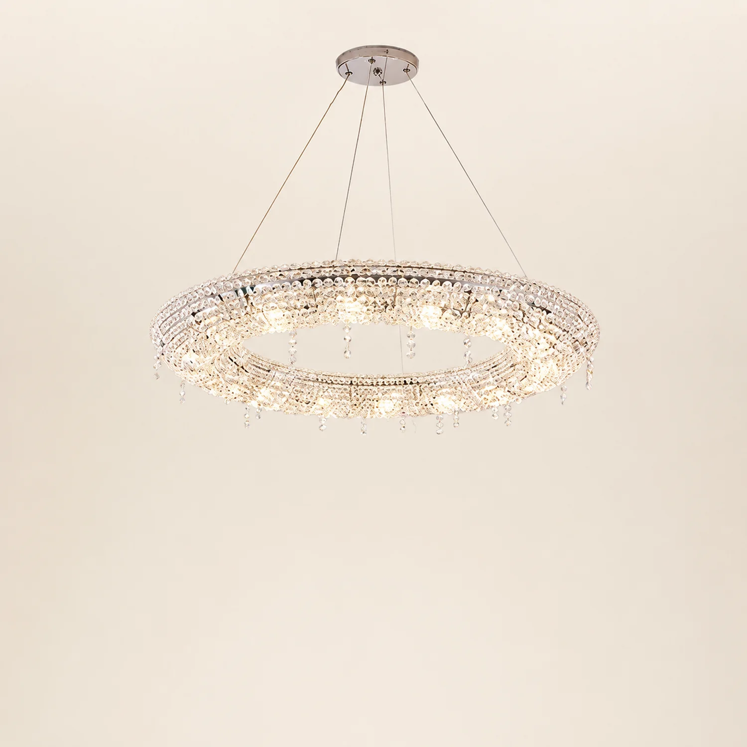 Kristy Kristall Pendelleuchte Fernbedienung Dimmbar, ∅60/80cm - Lumpaz