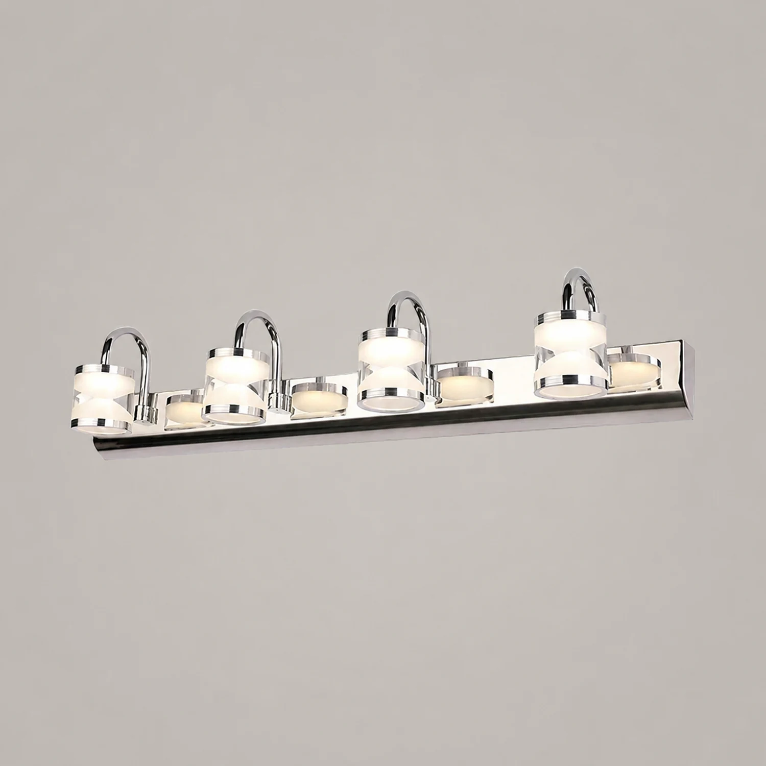 Leigh Spiegelfront Waschtisch-Wandleuchte, L 32/46/62CM - Lumpaz
