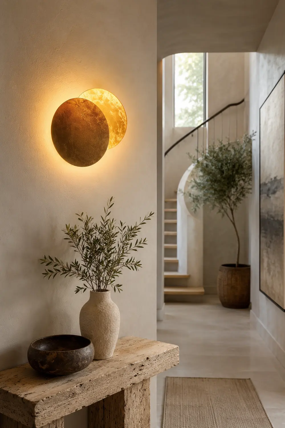 Nordische Mond Eclipse Kreative Wandleuchte für Wohnzimmer & Schlafzimmer - Lumpaz