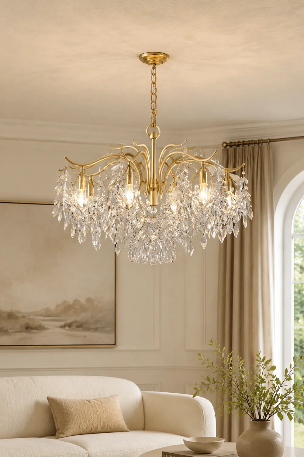 Marilyn Kronleuchter Landhausstil, Kristall, 7/9 Kopf - Lumpaz