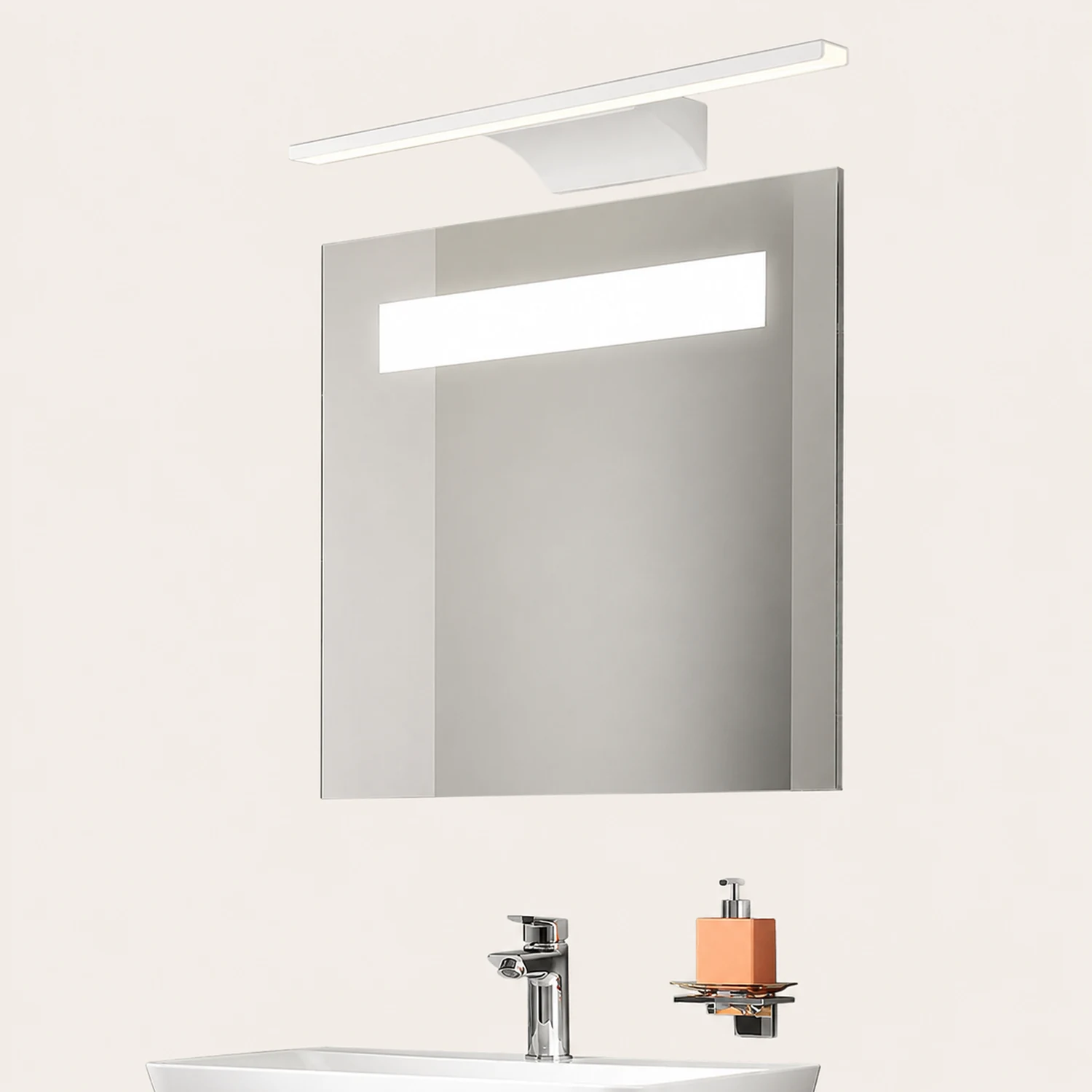 Edge Spiegelfront Waschtisch-Wandleuchte, L 38/52/78CM - Lumpaz