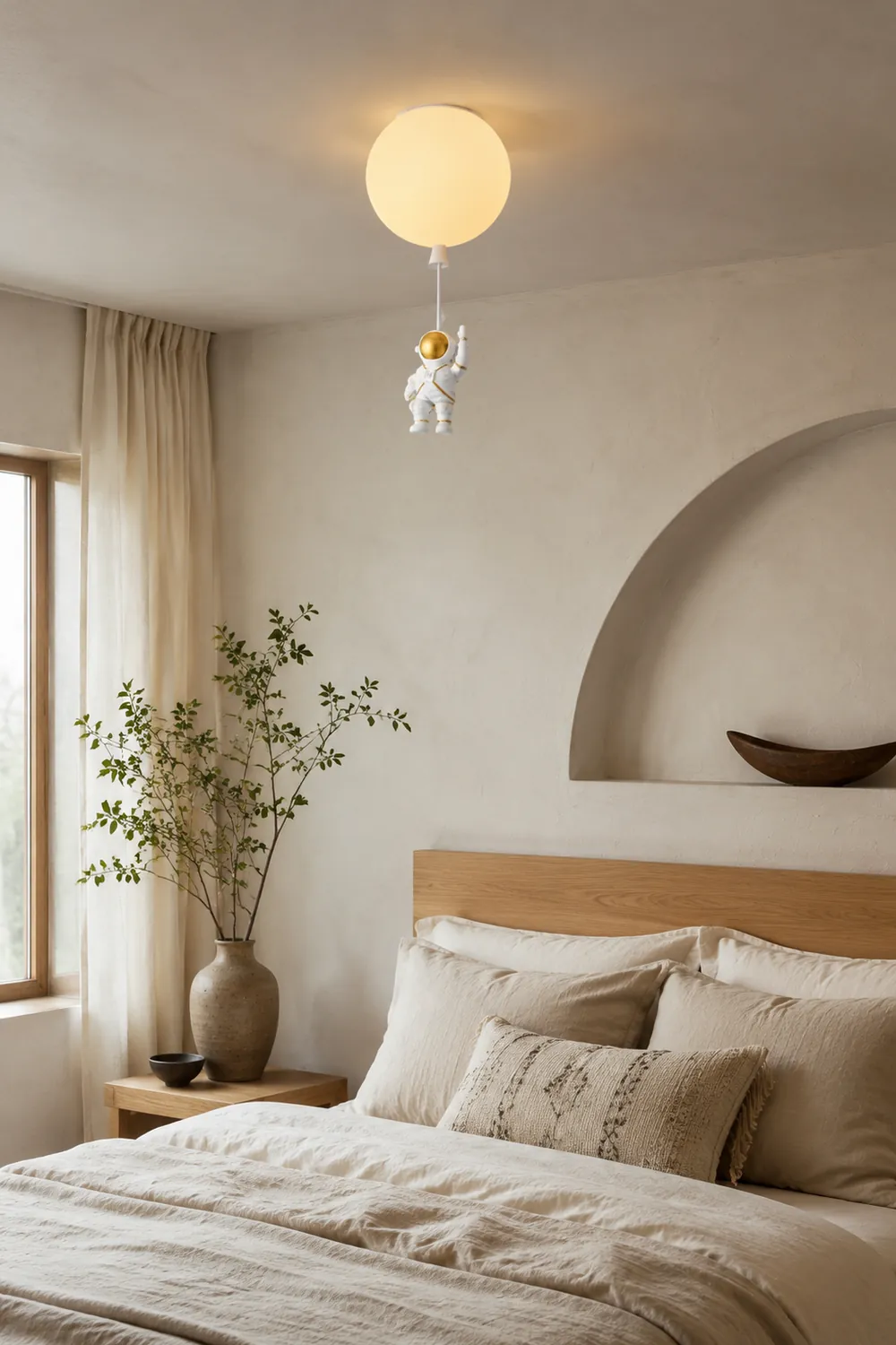 Fateh Astronaut Balloon Flush Mount Deckenleuchte 8 Farben, ∅25/30/35cm - Lumpaz