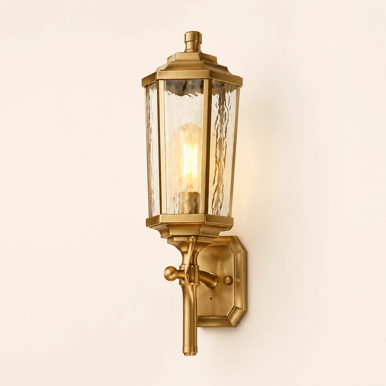 Kristy Wandlampe Wasserrippel Spiegel Licht Farbtemperatur umschaltbar, 2 Farbe, 45/66/88CM - Lumpaz