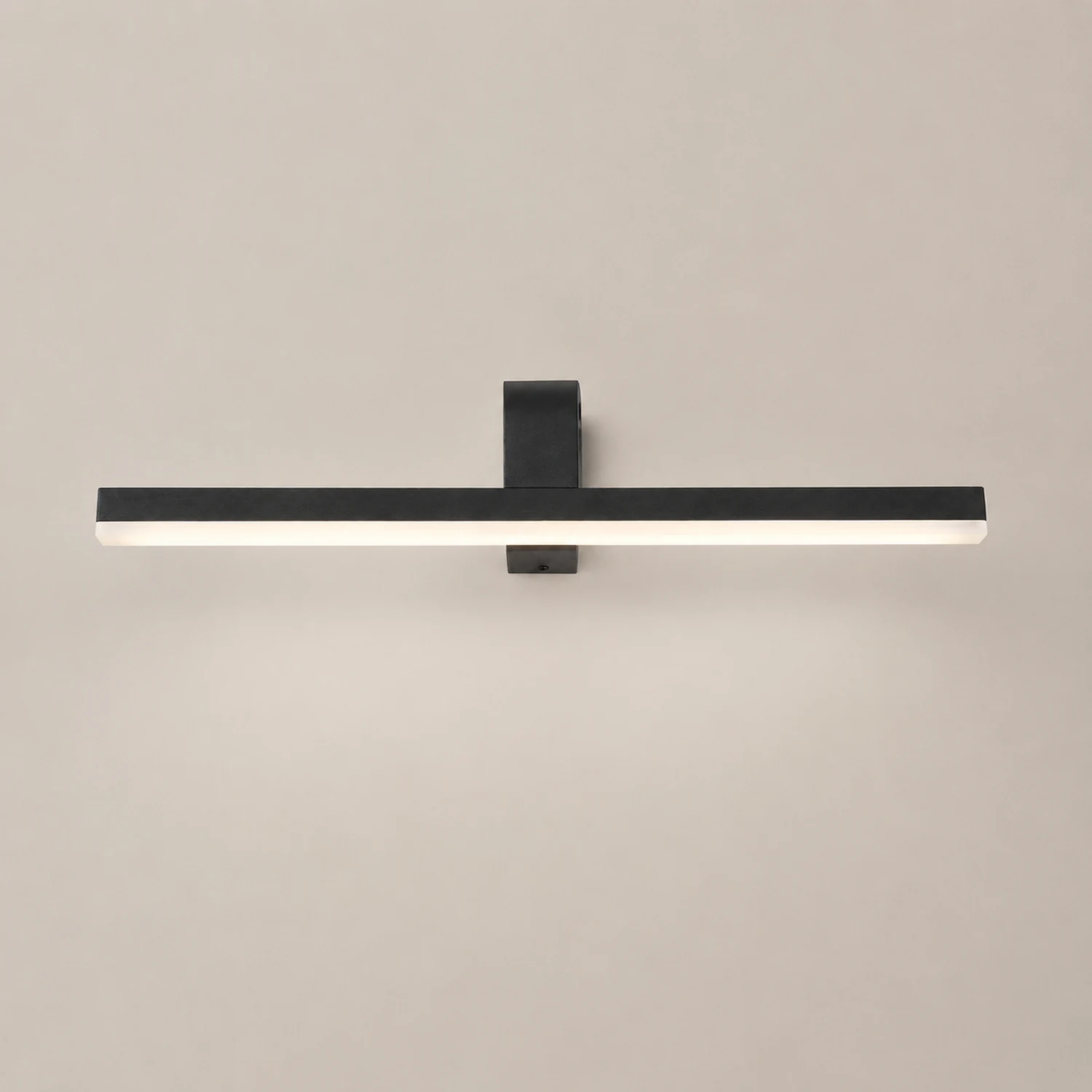 Edge Schwarze Spiegelfront Waschtisch-Wandleuchte, L 40/50/60CM - Lumpaz