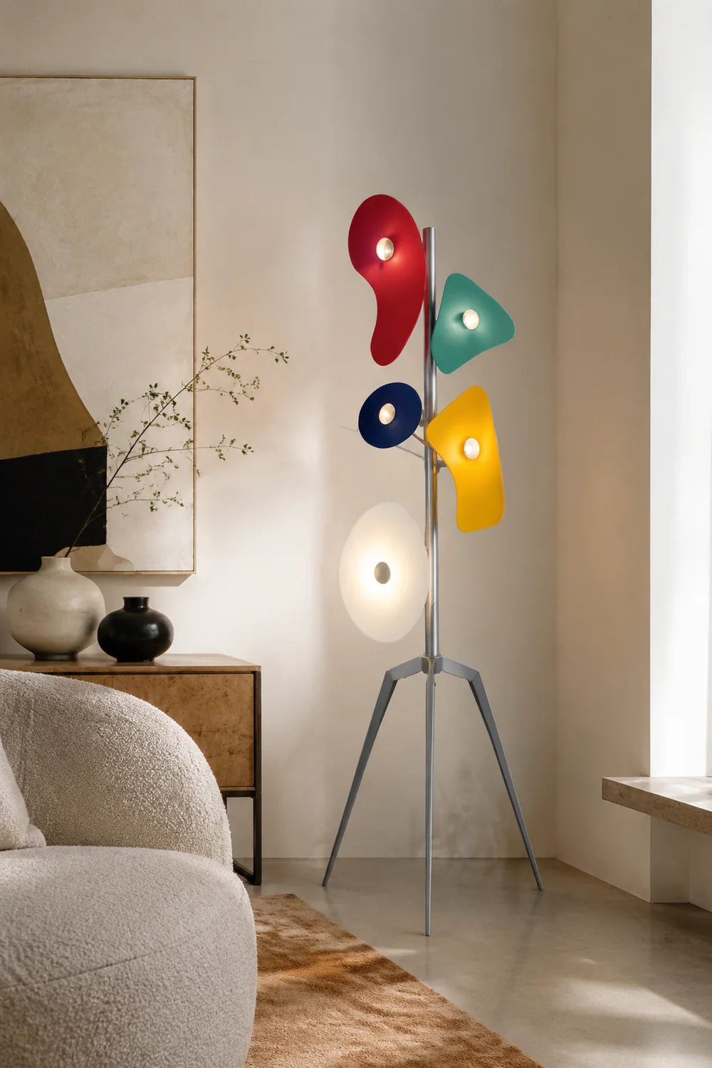 Morandi Bunte Stehlampe, ABS & Metall - Lumpaz