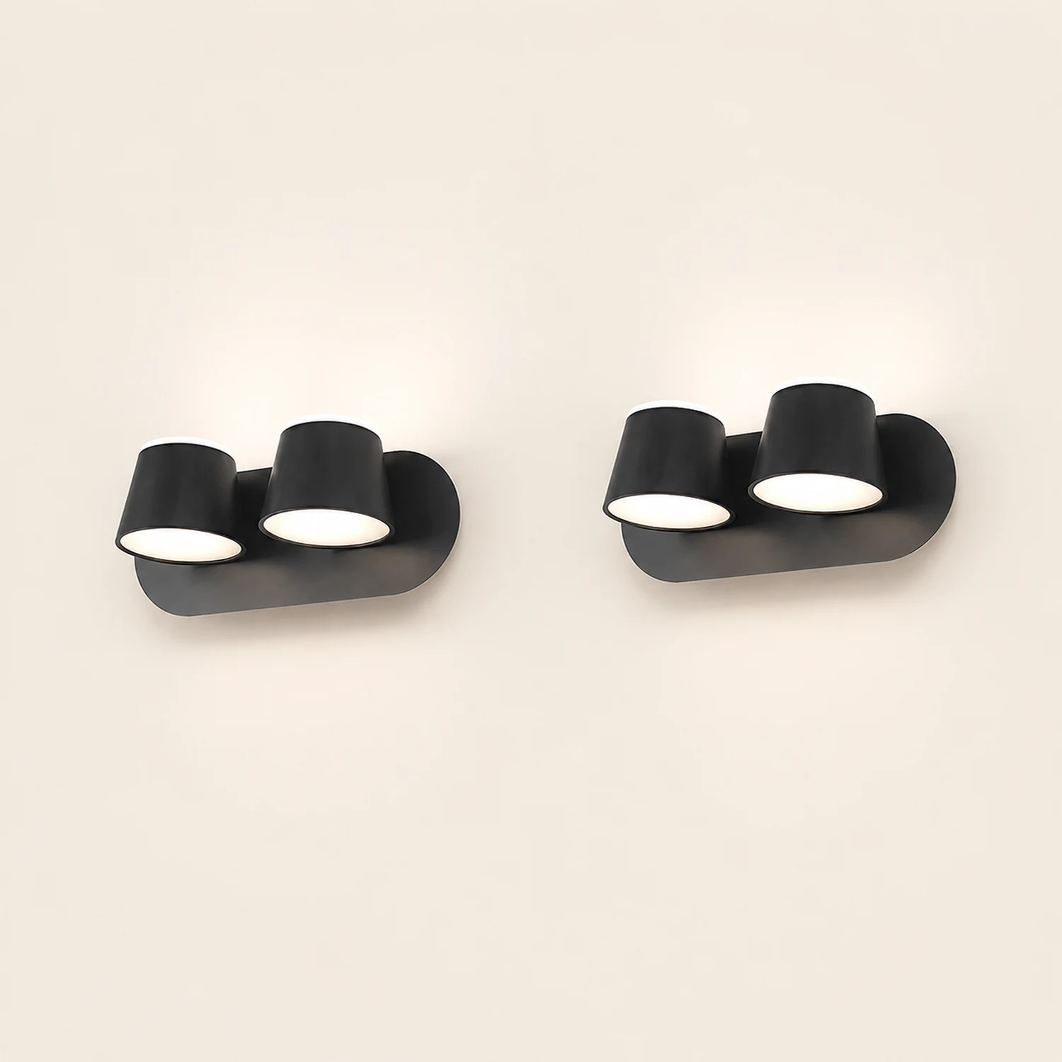 Cooley Metall-Spiegelfront Waschtisch-Wandleuchte, 1/2/3-flammig - Lumpaz